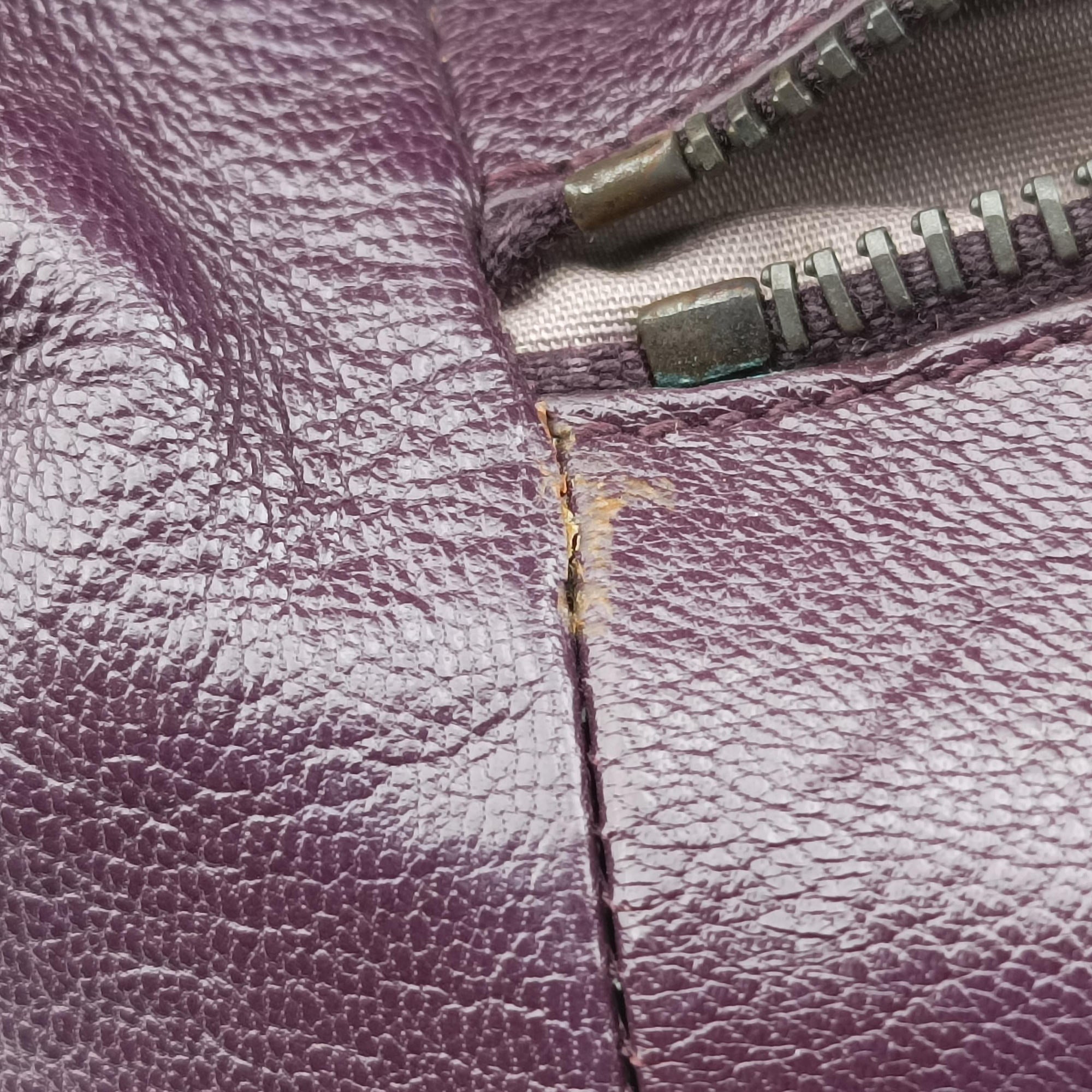Pre-owned Bottega Veneta Intrecciato business Purple Leather  handbag | stylenewstar