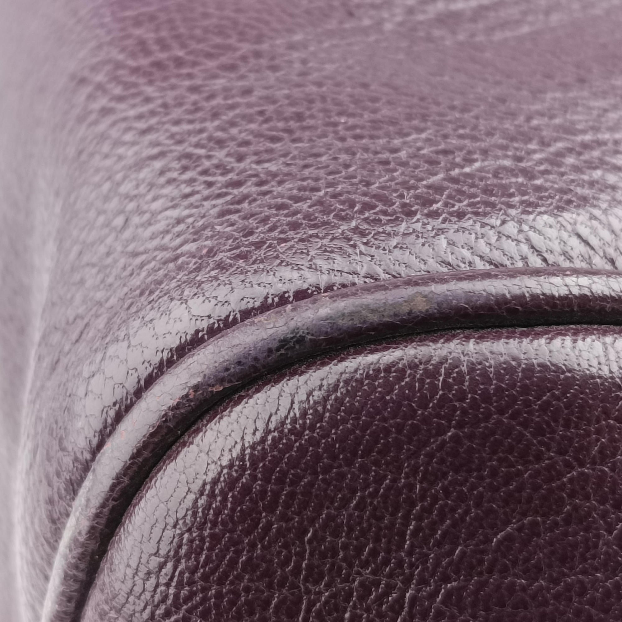 Pre-owned Bottega Veneta Intrecciato business Purple Leather  handbag | stylenewstar