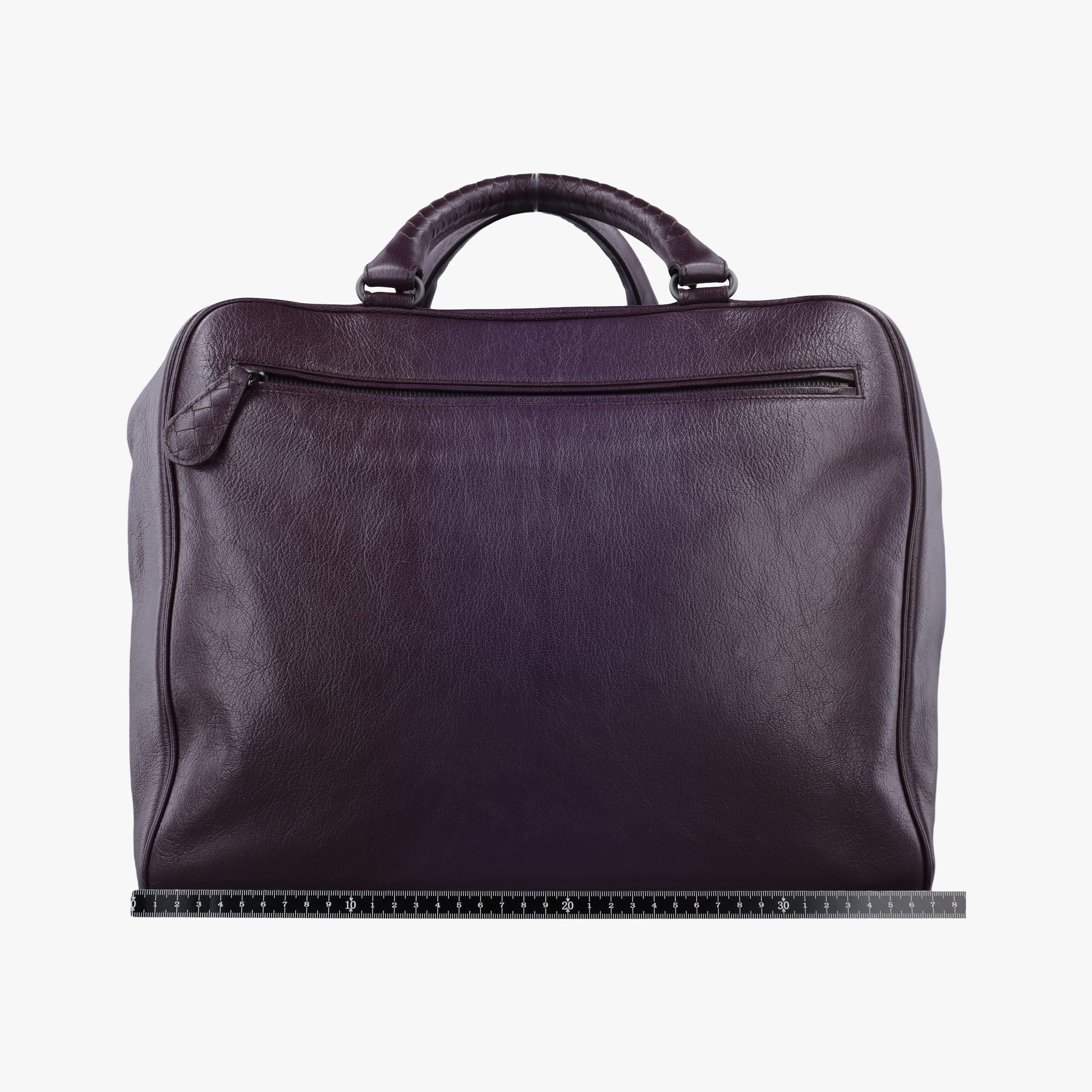 Pre-owned Bottega Veneta Intrecciato business Purple Leather  handbag | stylenewstar