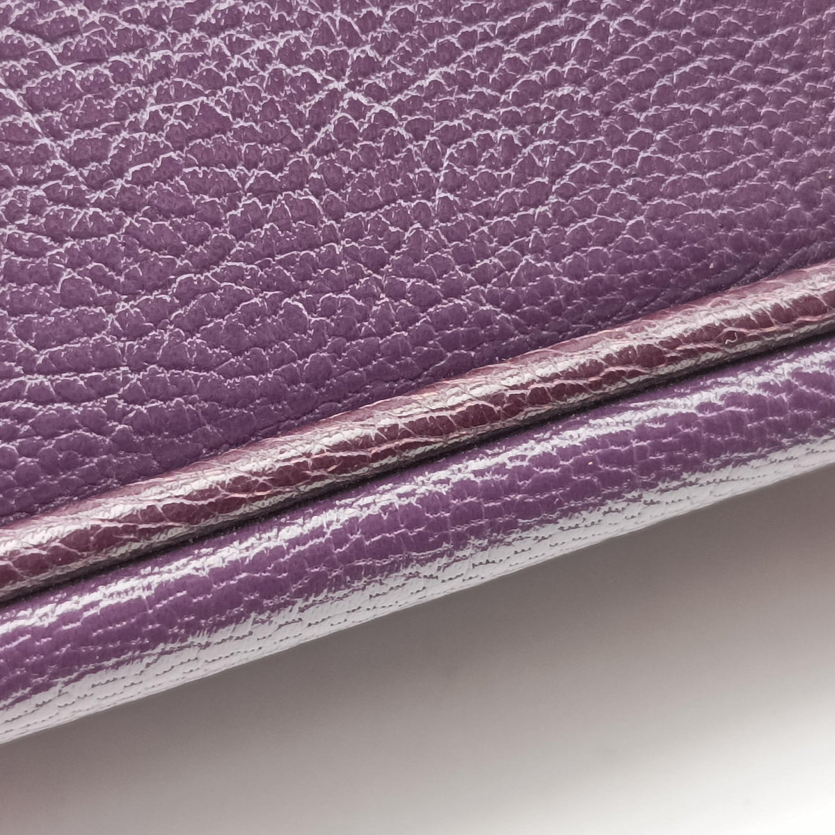 Pre-owned Bottega Veneta Intrecciato business Purple Leather  handbag | stylenewstar