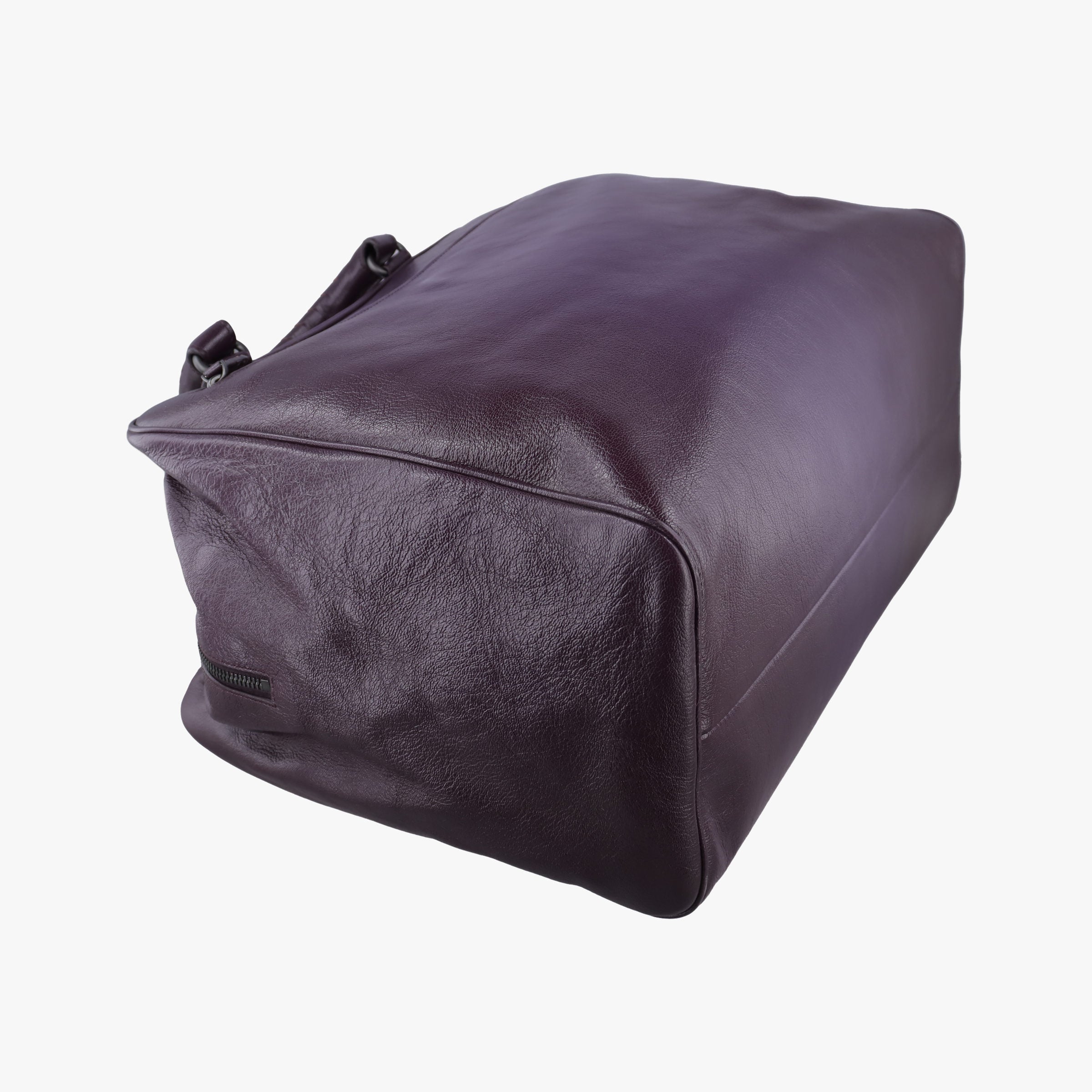 Pre-owned Bottega Veneta Intrecciato business Purple Leather  handbag | stylenewstar