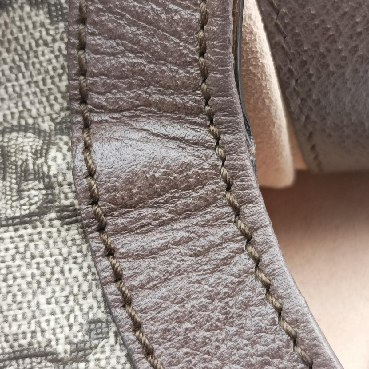 Vintage Gucci Ophidia Beige×Brown PVC coated canvas×Leather 524537 shoulderbag | stylenewstar