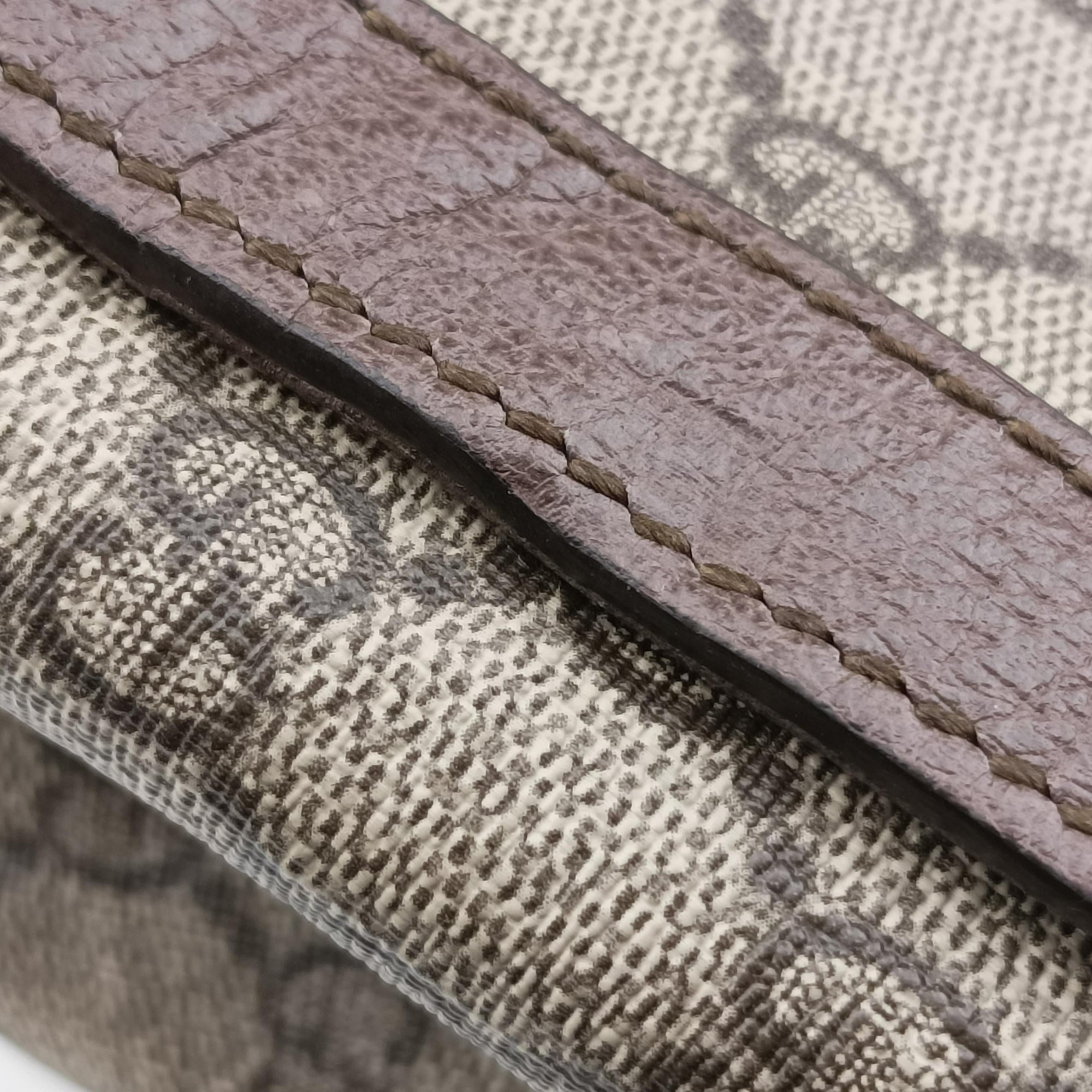 Vintage Gucci Ophidia Beige×Brown PVC coated canvas×Leather 524537 shoulderbag | stylenewstar