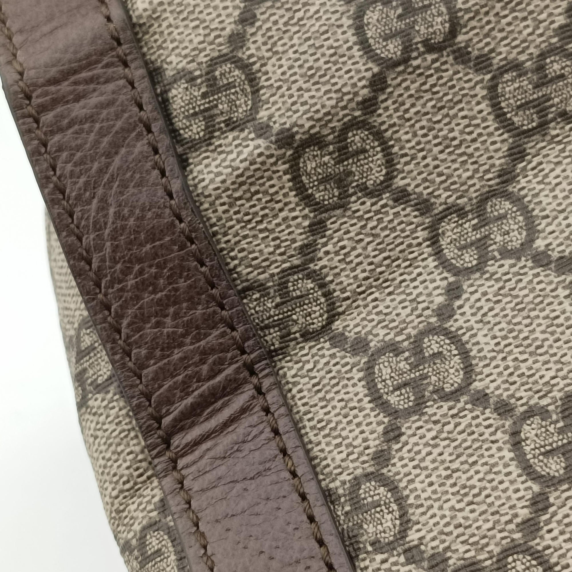 Vintage Gucci Ophidia Beige×Brown PVC coated canvas×Leather 524537 shoulderbag | stylenewstar