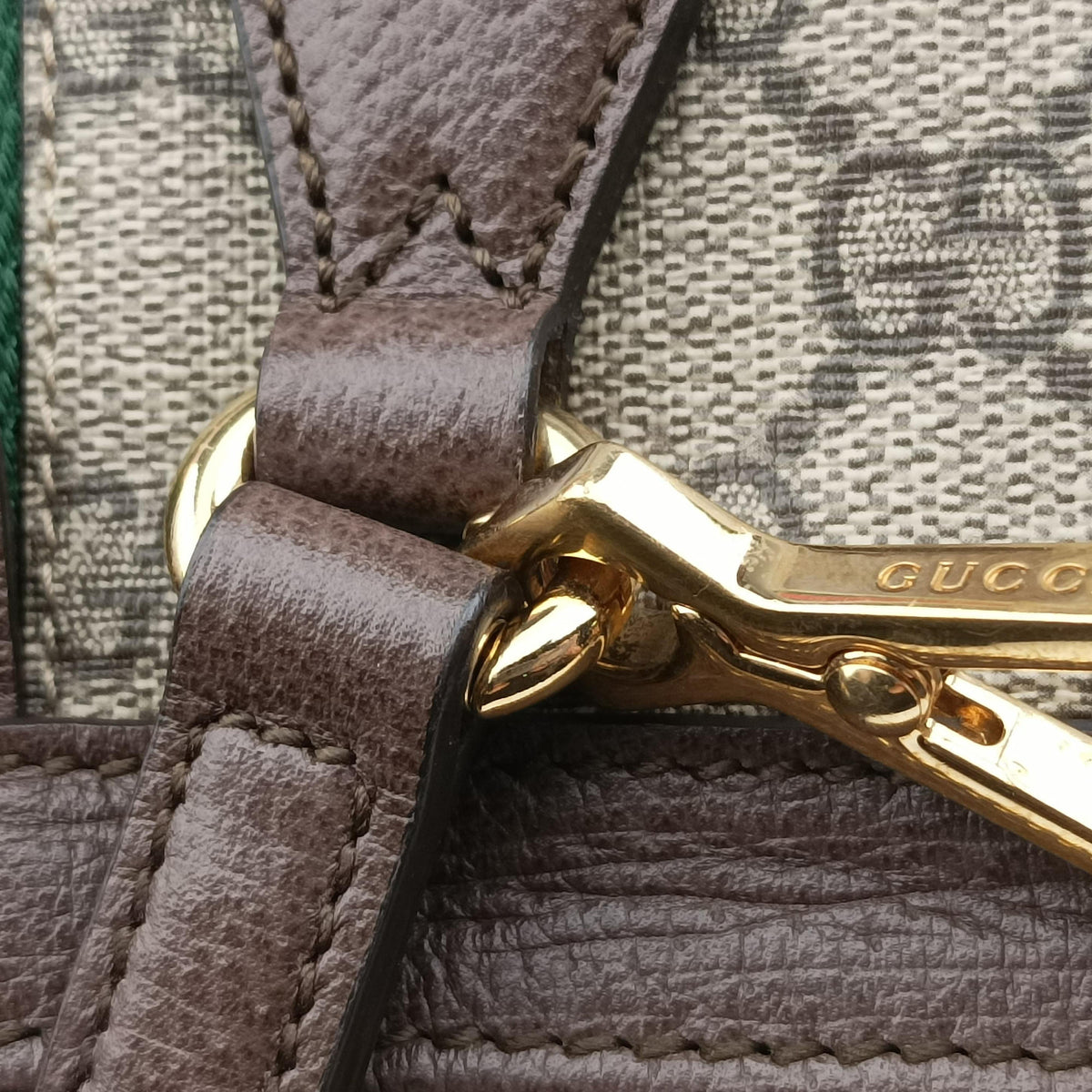 Vintage Gucci Ophidia Beige×Brown PVC coated canvas×Leather 524537 shoulderbag | stylenewstar