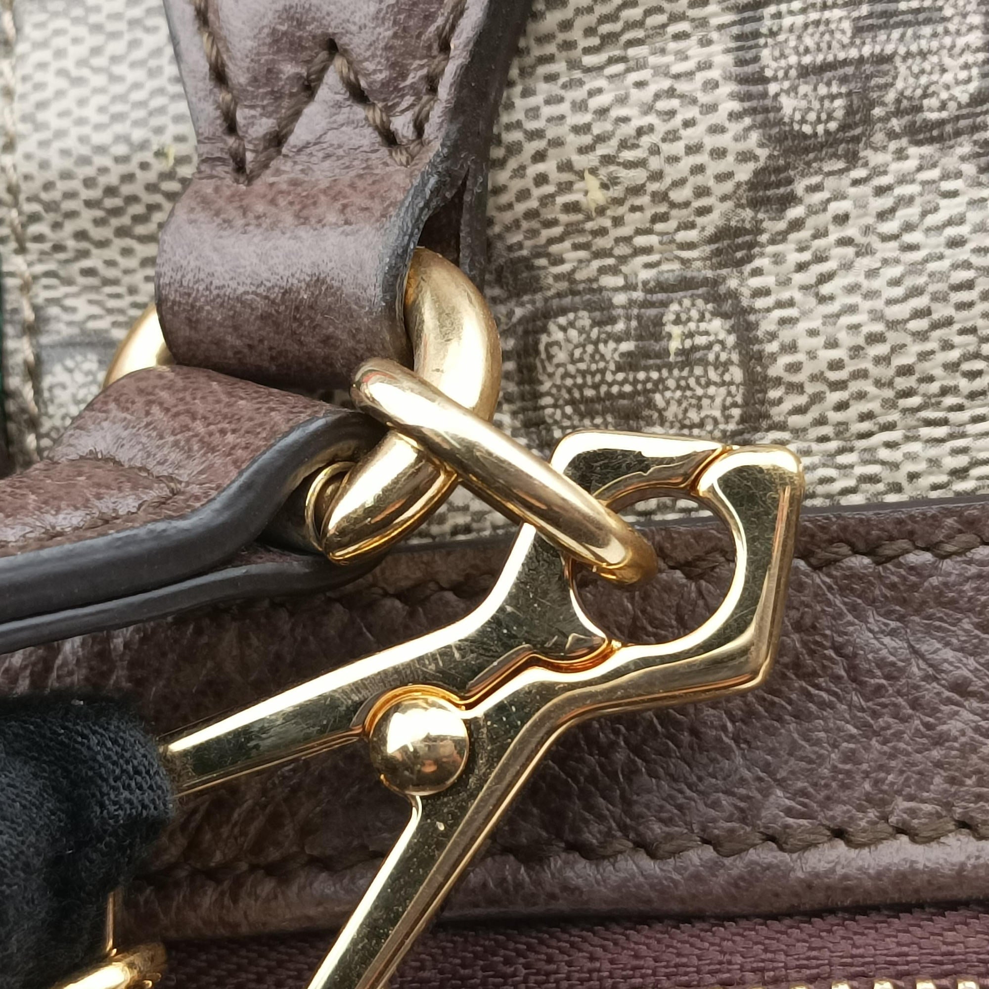 Vintage Gucci Ophidia Beige×Brown PVC coated canvas×Leather 524537 shoulderbag | stylenewstar