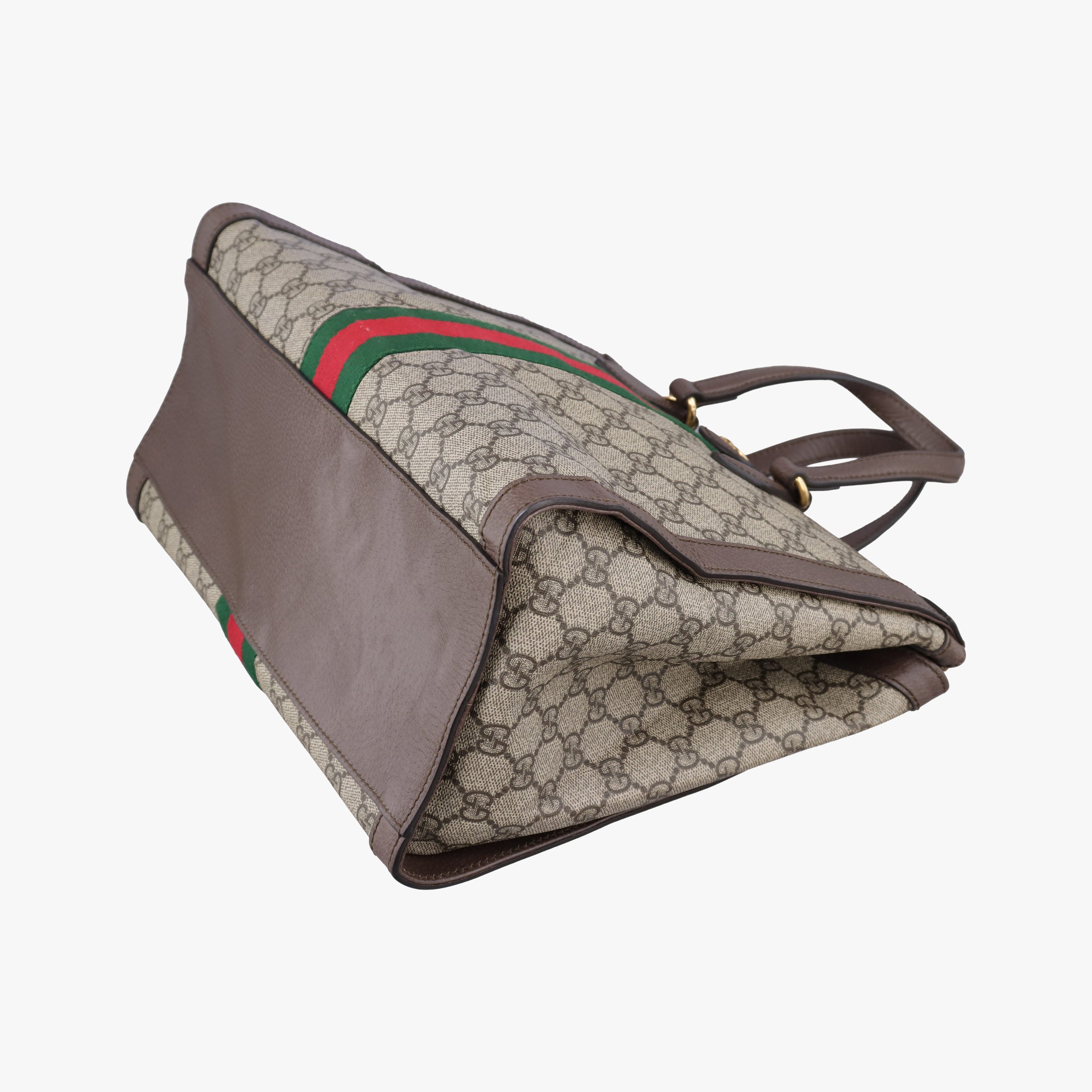 Vintage Gucci Ophidia Beige×Brown PVC coated canvas×Leather 524537 shoulderbag | stylenewstar