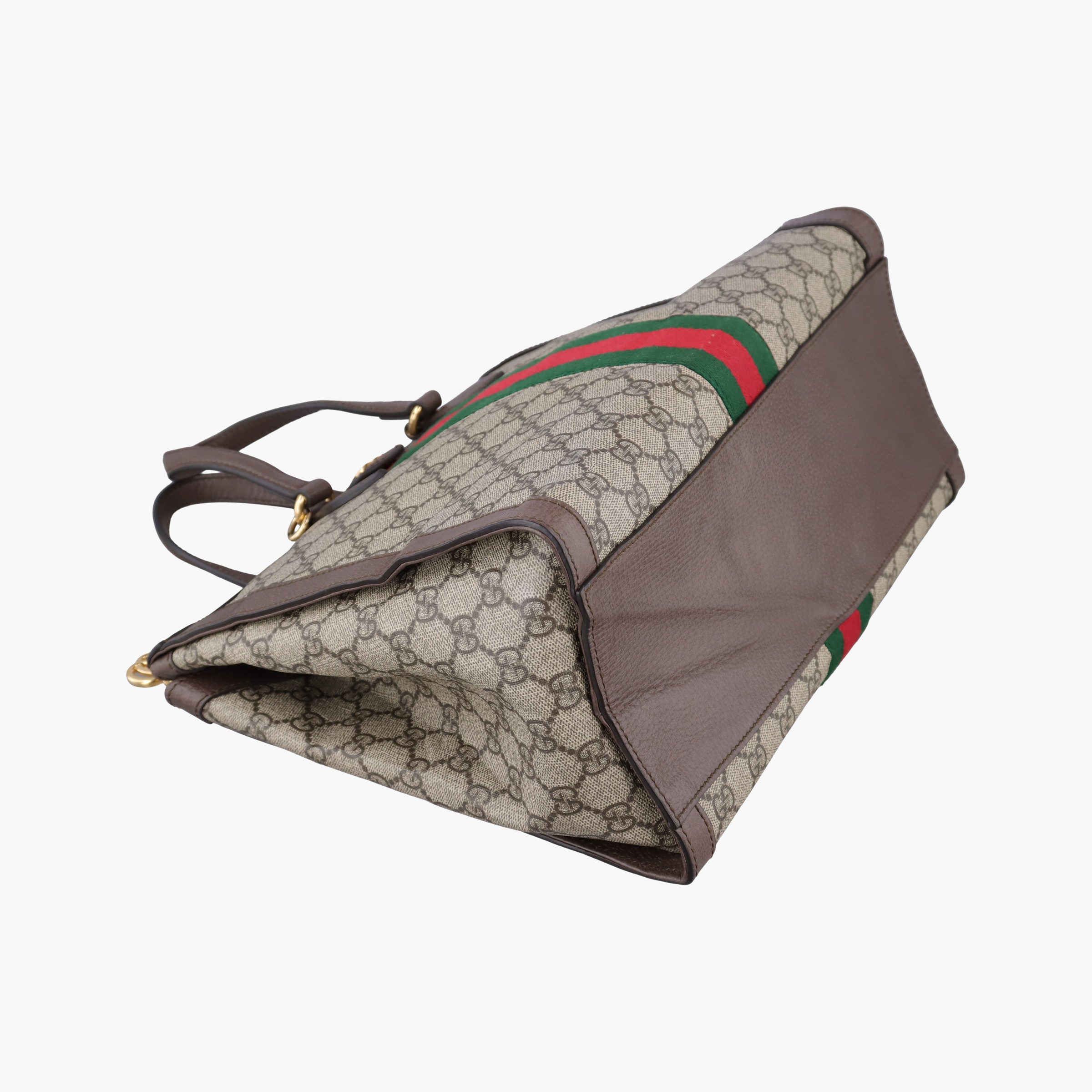 Vintage Gucci Ophidia Beige×Brown PVC coated canvas×Leather 524537 shoulderbag | stylenewstar