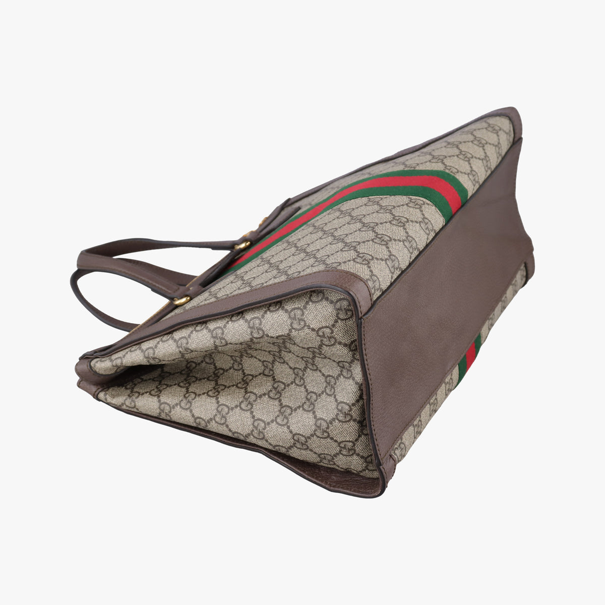 Vintage Gucci Ophidia Beige×Brown PVC coated canvas×Leather 524537 shoulderbag | stylenewstar
