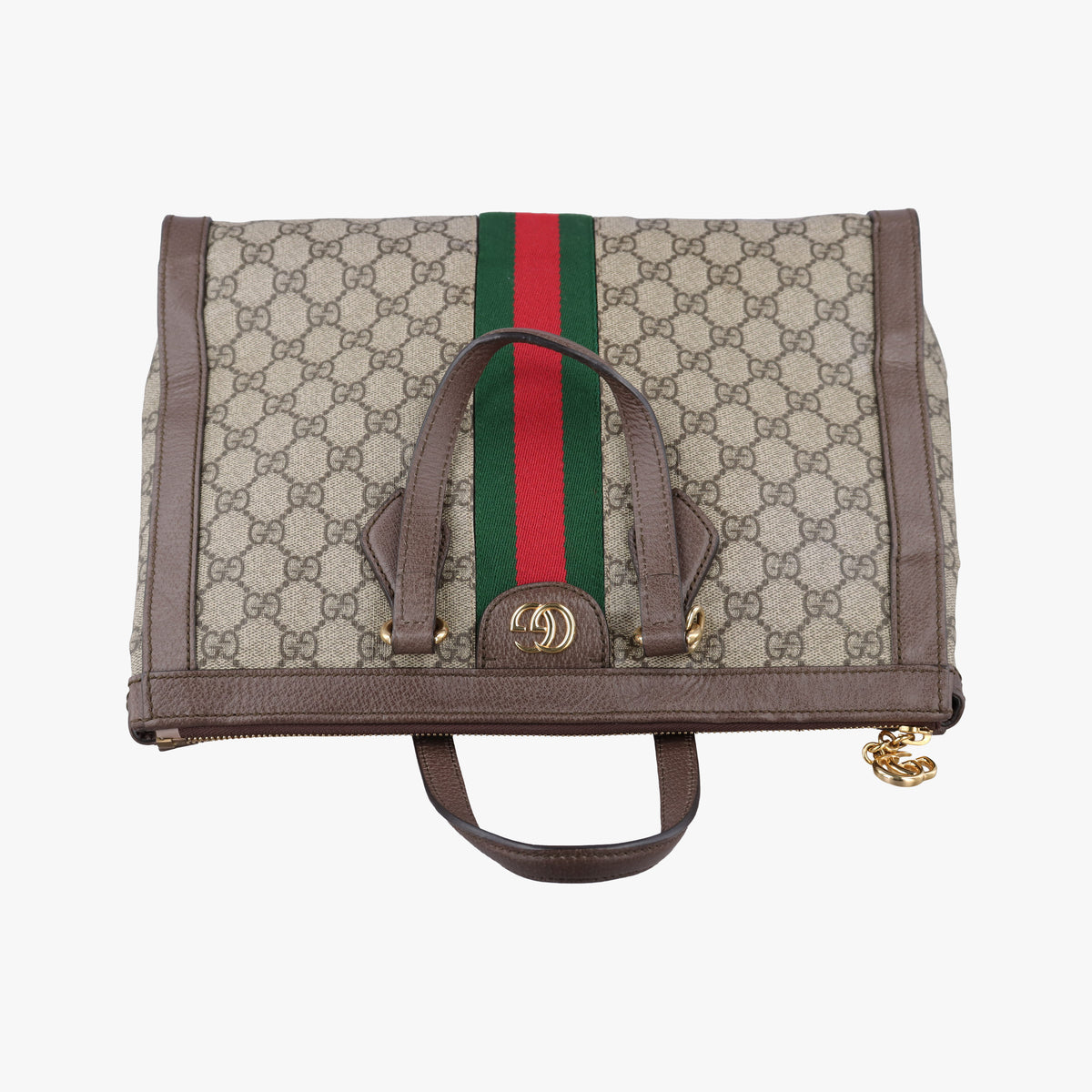 Vintage Gucci Ophidia Beige×Brown PVC coated canvas×Leather 524537 shoulderbag | stylenewstar