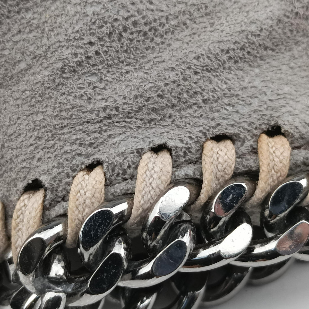 Pre-owned Stella McCartney Falabella Grey Vegan leather  shoulderbag | stylenewstar