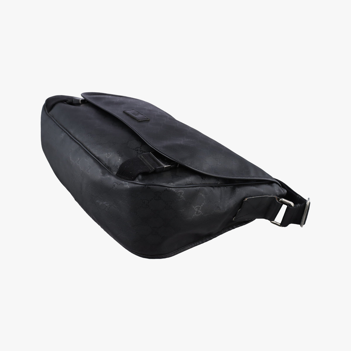 Pre-owned Gucci GG Imprime Messenger Black PVC coated canvas 201725 shoulderbag | stylenewstar