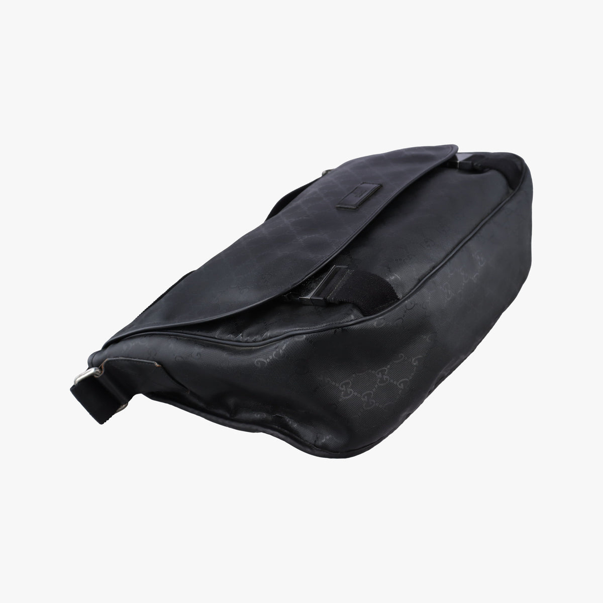 Pre-owned Gucci GG Imprime Messenger Black PVC coated canvas 201725 shoulderbag | stylenewstar