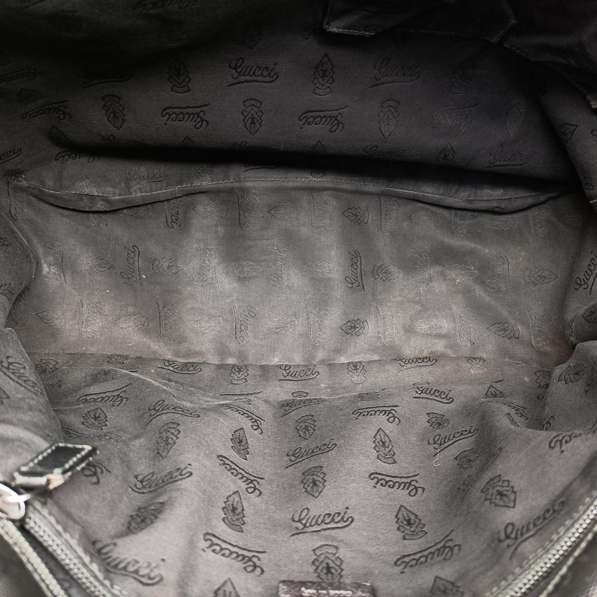 Pre-owned Gucci GG Imprime Messenger Black PVC coated canvas 201725 shoulderbag | stylenewstar
