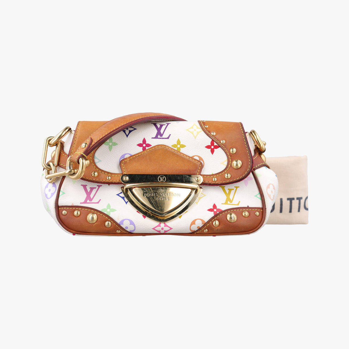 Pre-owned Louis Vuitton MARILYN white Monogram Multicolor M40127 shoulderbag | stylenewstar