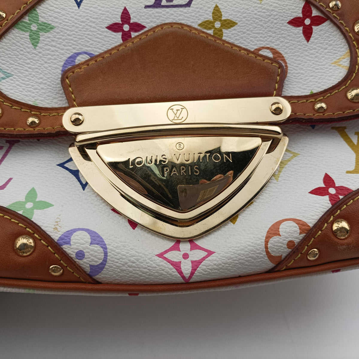 Pre-owned Louis Vuitton MARILYN white Monogram Multicolor M40127 shoulderbag | stylenewstar