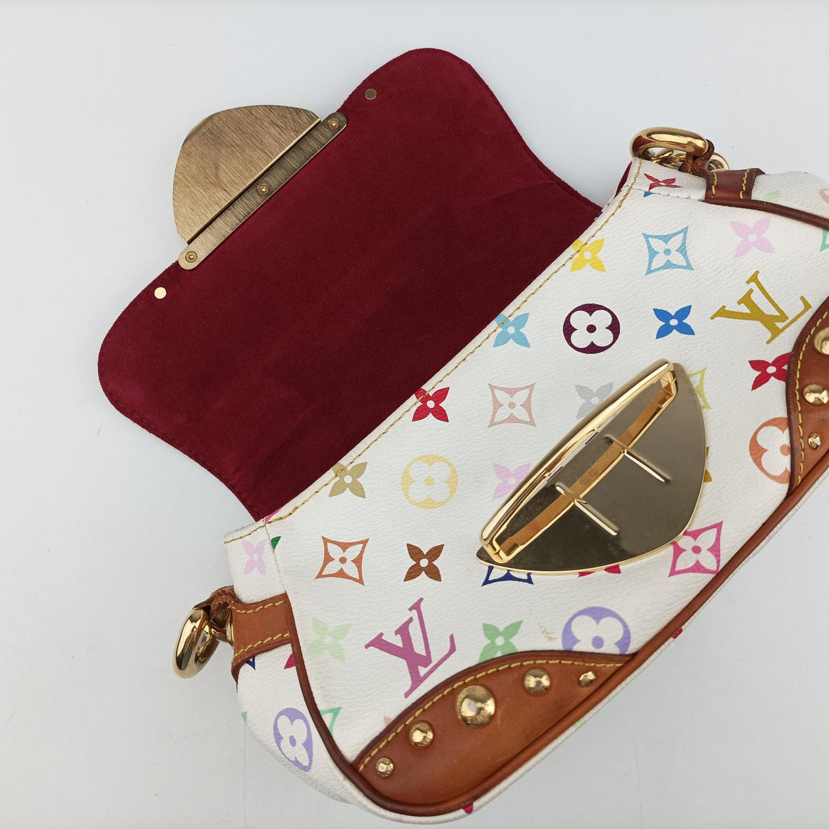 Pre-owned Louis Vuitton MARILYN white Monogram Multicolor M40127 shoulderbag | stylenewstar