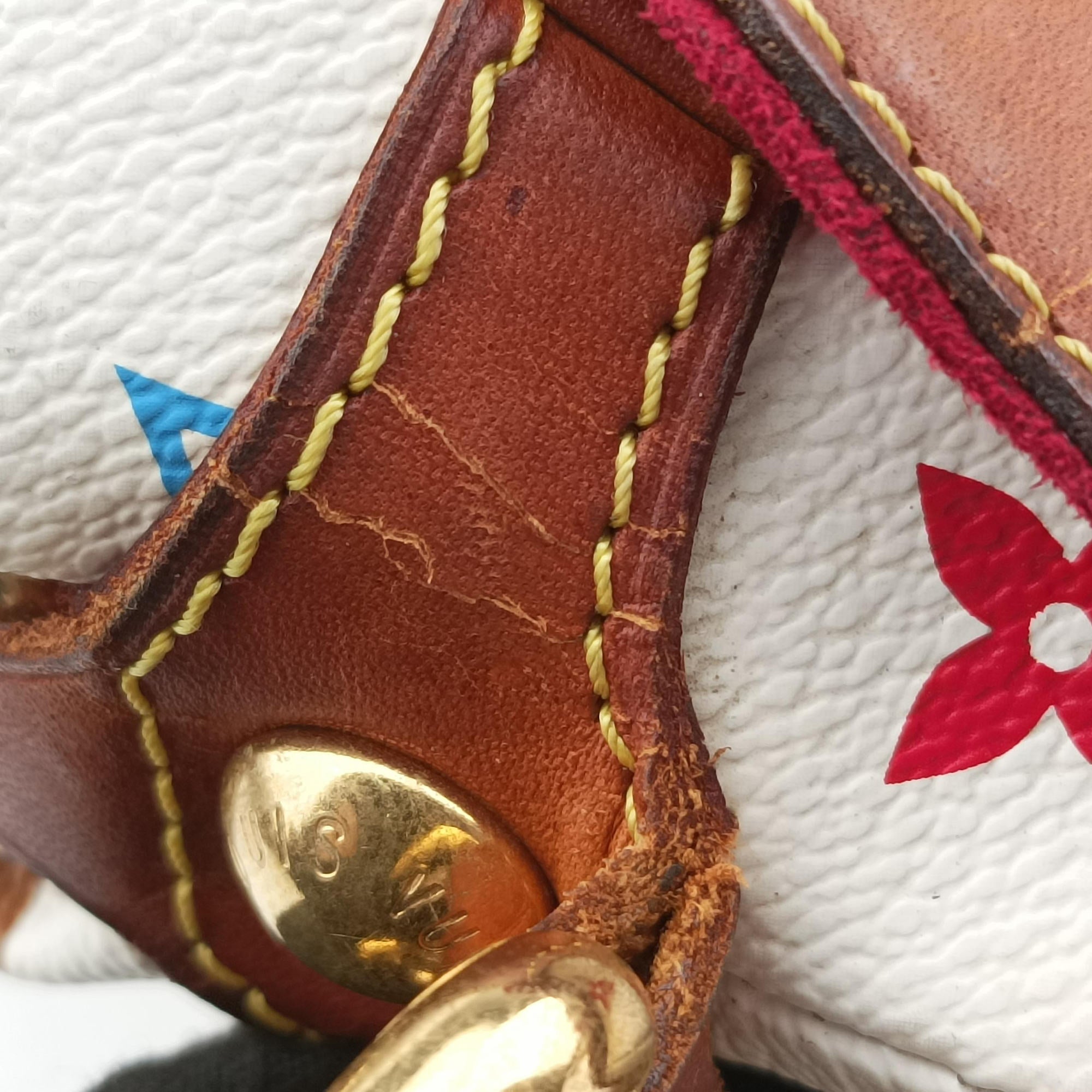 Pre-owned Louis Vuitton MARILYN white Monogram Multicolor M40127 shoulderbag | stylenewstar