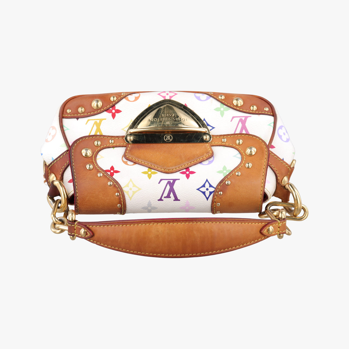 Pre-owned Louis Vuitton MARILYN white Monogram Multicolor M40127 shoulderbag | stylenewstar