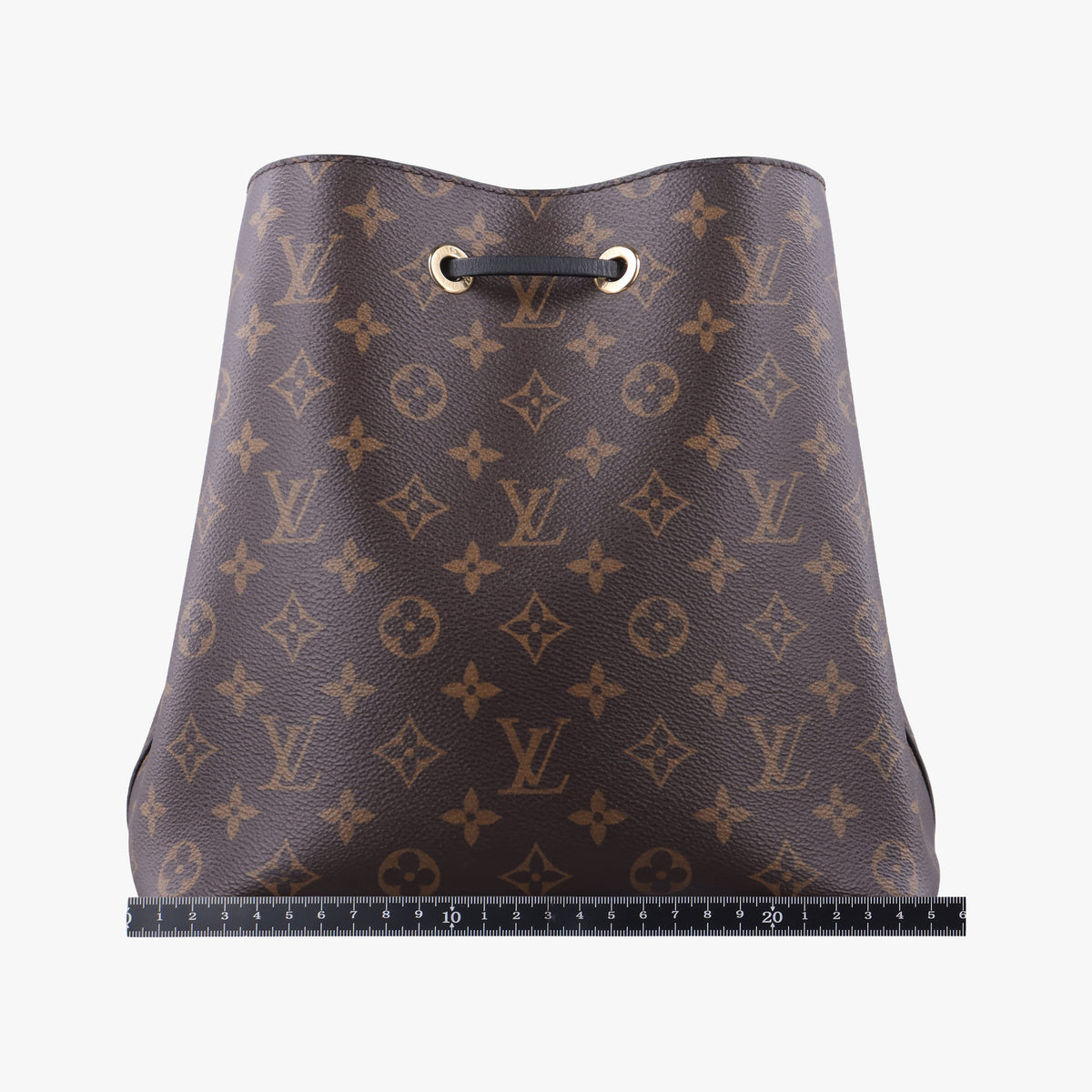 Pre-owned Louis Vuitton NeoNoe BROWN×Noir Monogram Canvas M44020 shoulderbag | stylenewstar