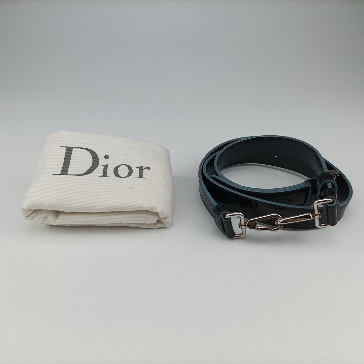 Pre-owned Christian Dior Be Dior Navy×Blue Leather  shoulderbag | stylenewstar