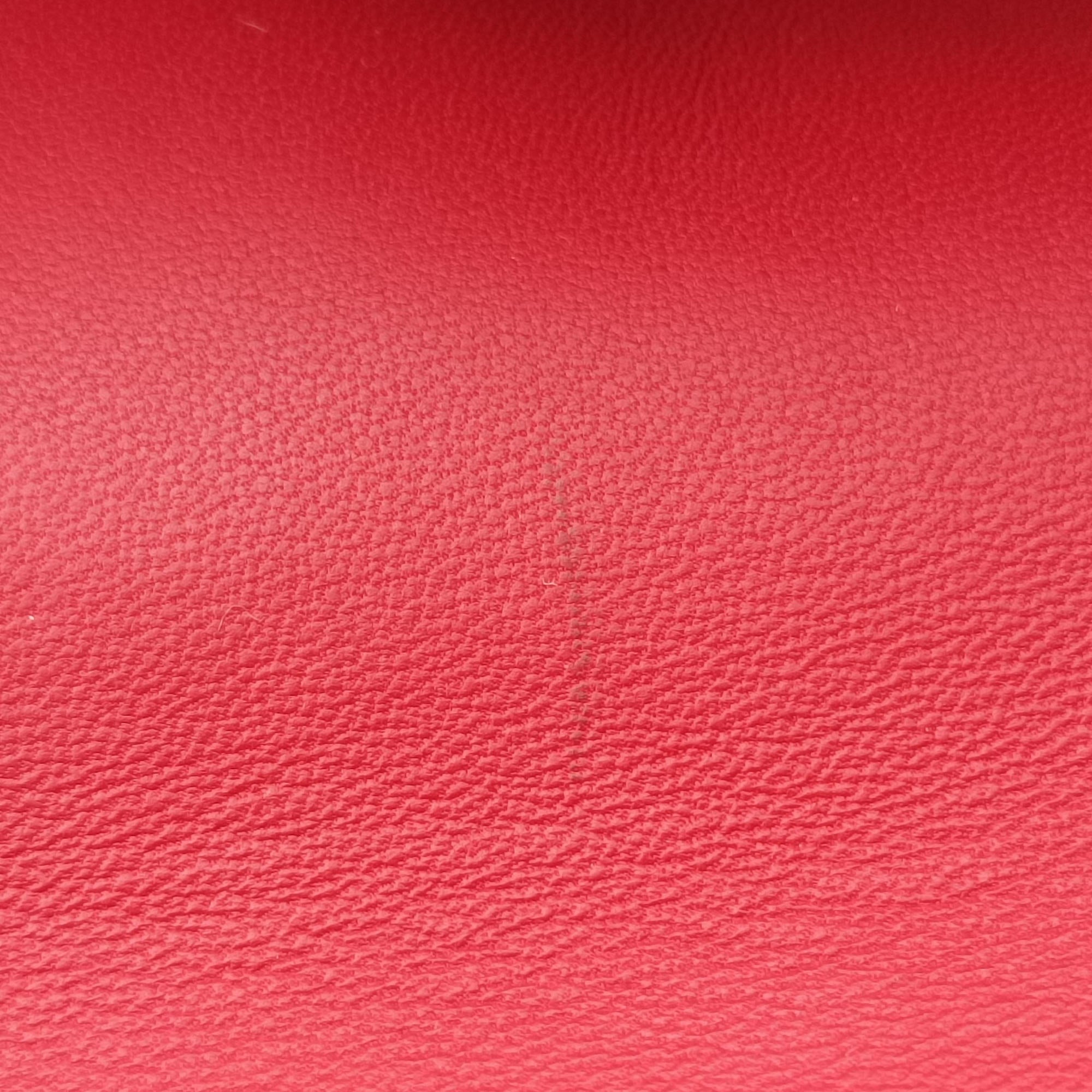 Vintage Bottega Veneta Luna Intrecciato Red lambskin  shoulderbag | stylenewstar