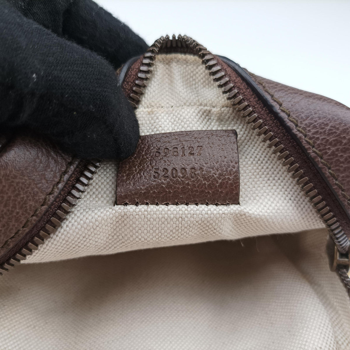 Pre-owned Gucci Ophidia Beige×brown PVC coated canvas×Leather 598127 shoulderbag | stylenewstar