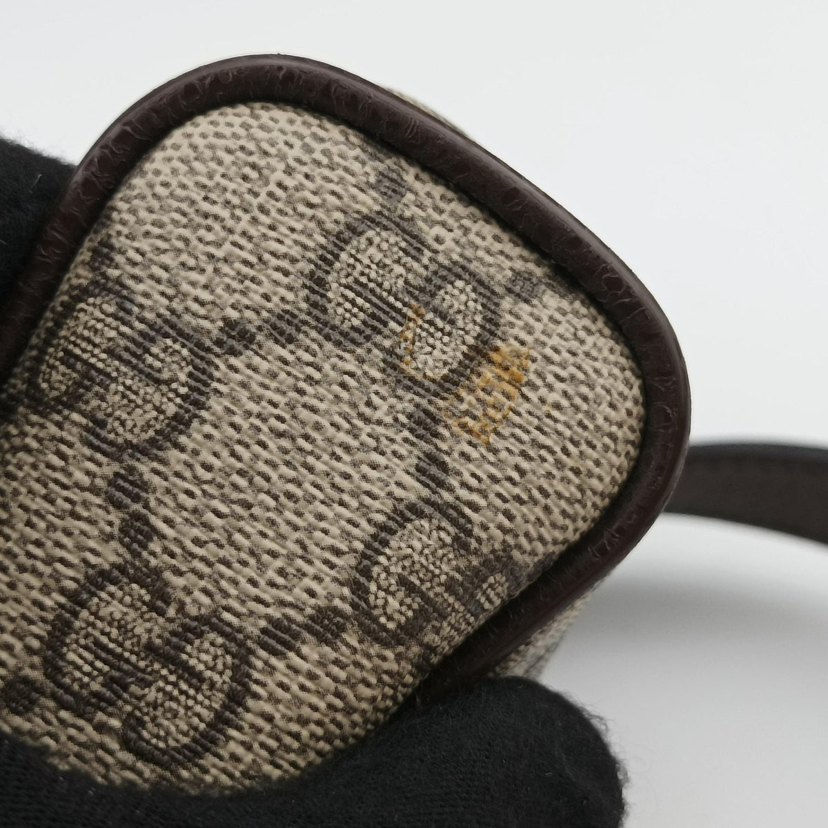 Pre-owned Gucci Ophidia Beige×brown PVC coated canvas×Leather 598127 shoulderbag | stylenewstar