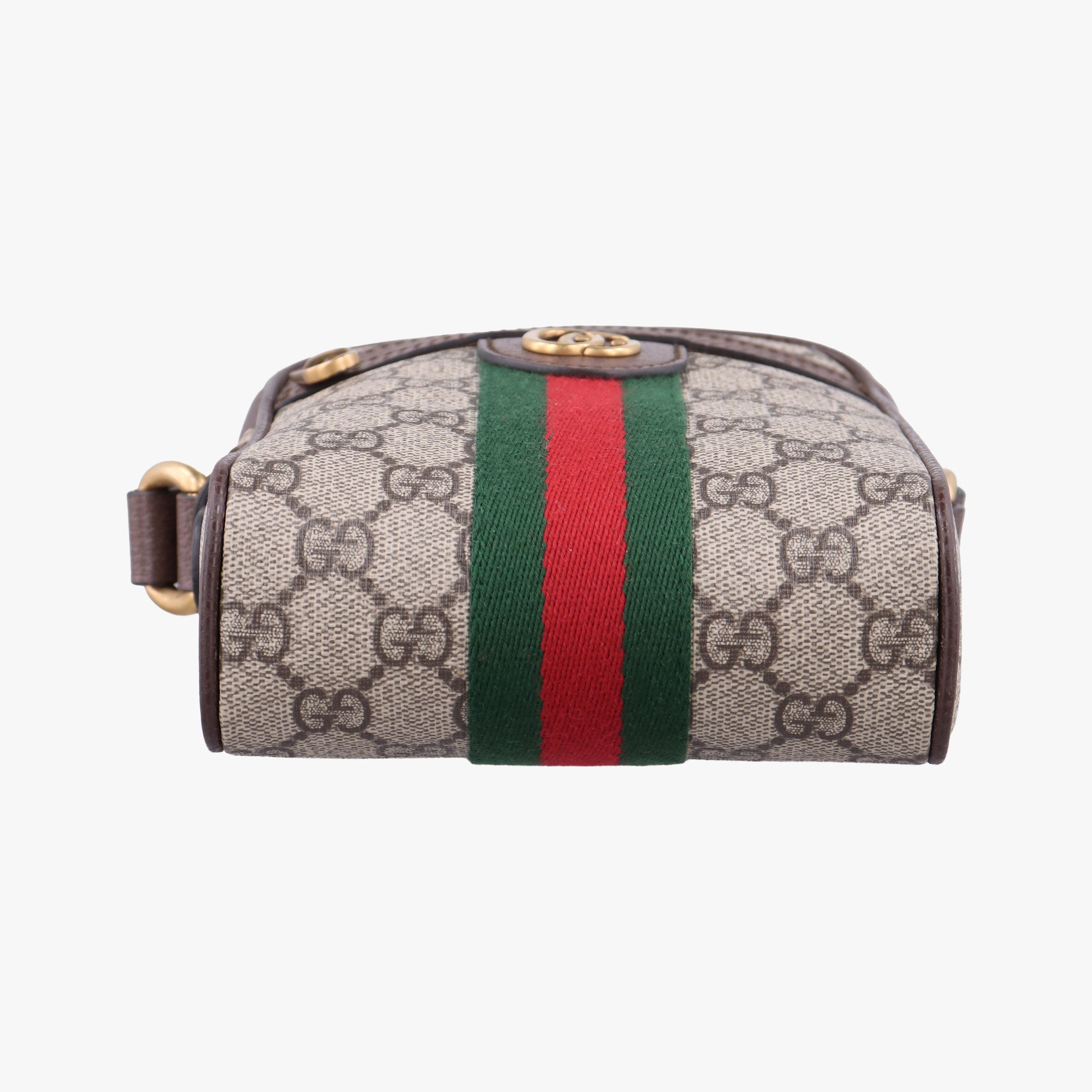 Pre-owned Gucci Ophidia Beige×brown PVC coated canvas×Leather 598127 shoulderbag | stylenewstar