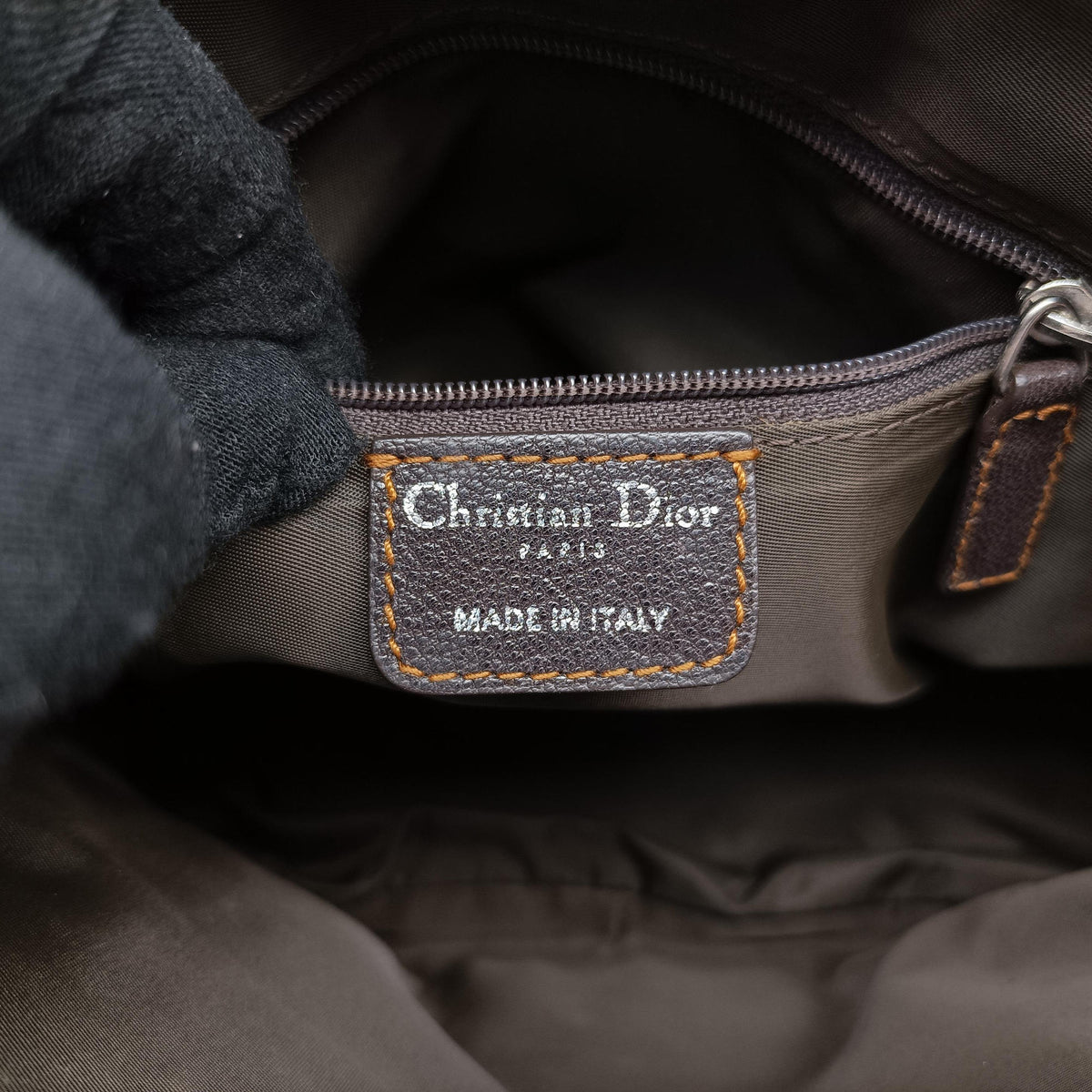 Secondhand Christian Dior Trotter Brown Canvas × Leather  handbag | stylenewstar