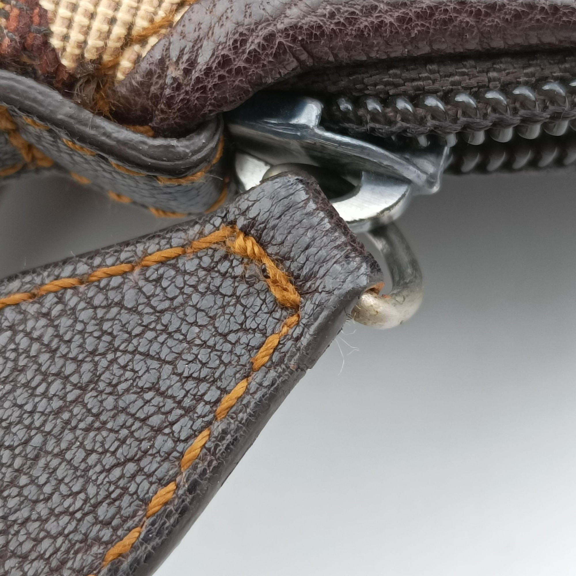 Secondhand Christian Dior Trotter Brown Canvas × Leather  handbag | stylenewstar