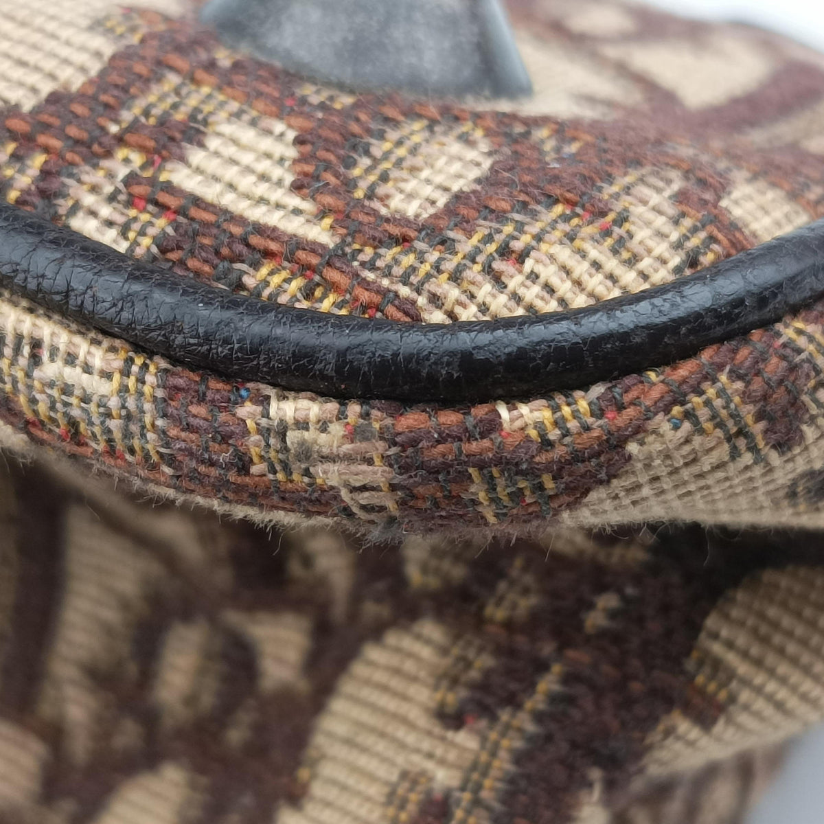 Secondhand Christian Dior Trotter Brown Canvas × Leather  handbag | stylenewstar