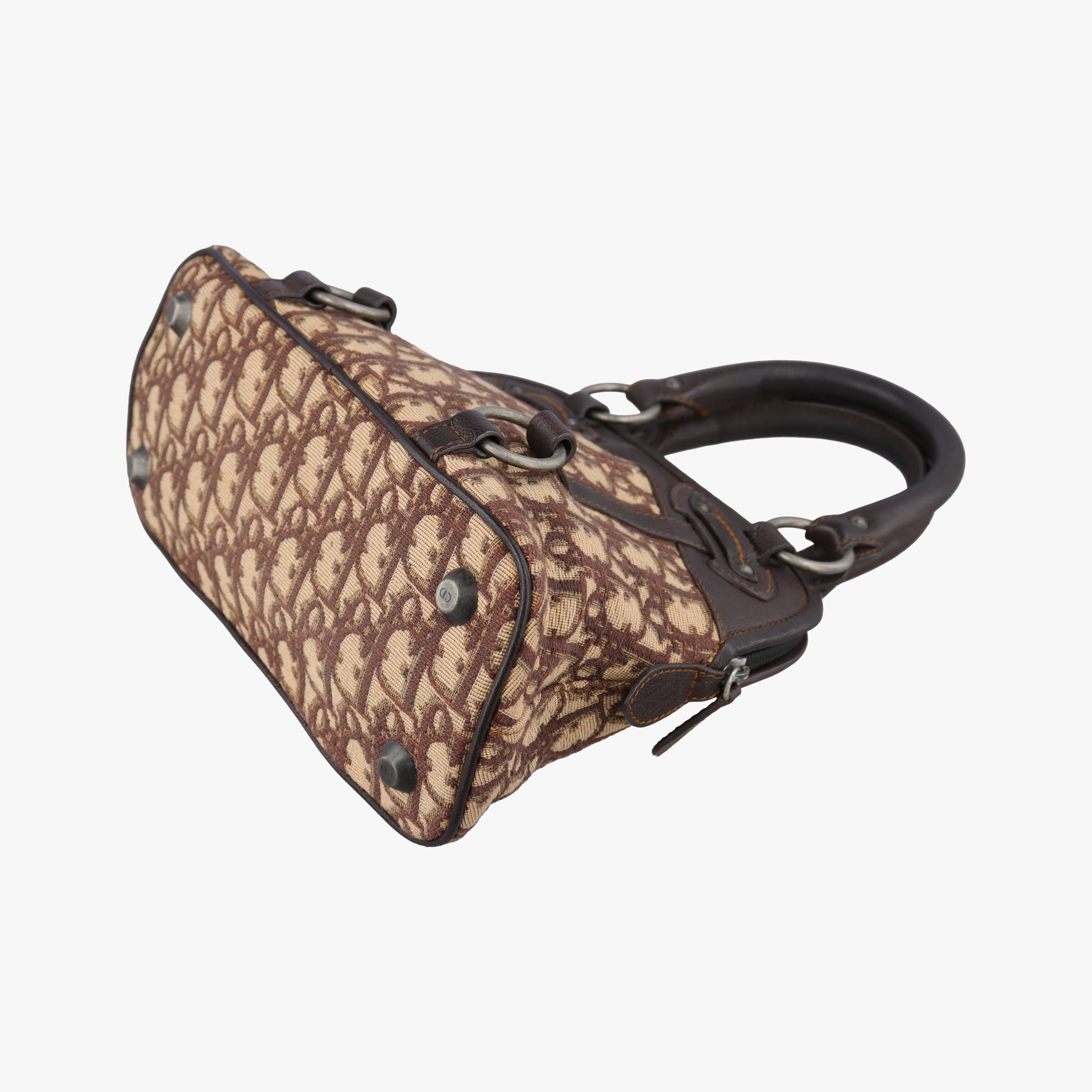 Secondhand Christian Dior Trotter Brown Canvas × Leather  handbag | stylenewstar