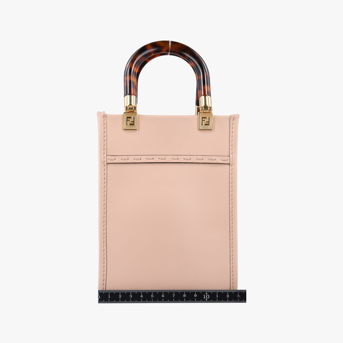 Pre-owned Fendi MINI SUNSHINE SHOPPER Pink Leather 8BS051 shoulderbag | stylenewstar