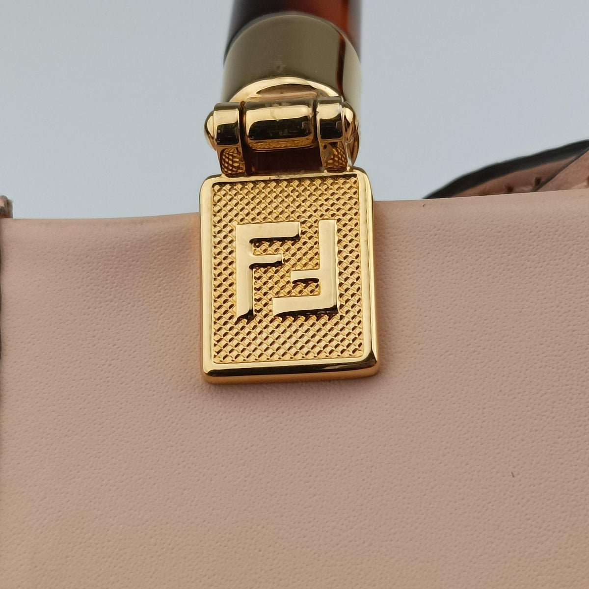 Pre-owned Fendi MINI SUNSHINE SHOPPER Pink Leather 8BS051 shoulderbag | stylenewstar