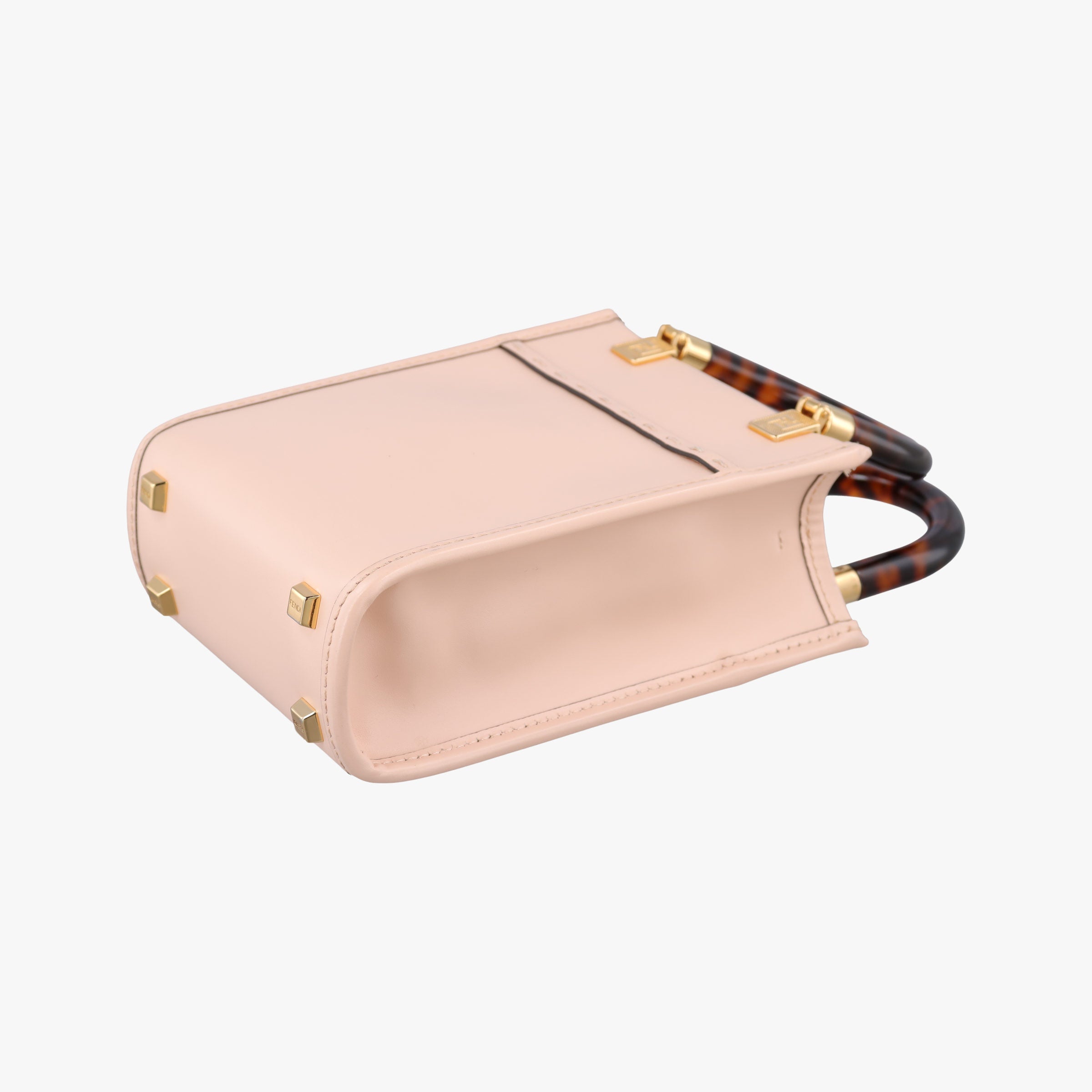 Pre-owned Fendi MINI SUNSHINE SHOPPER Pink Leather 8BS051 shoulderbag | stylenewstar