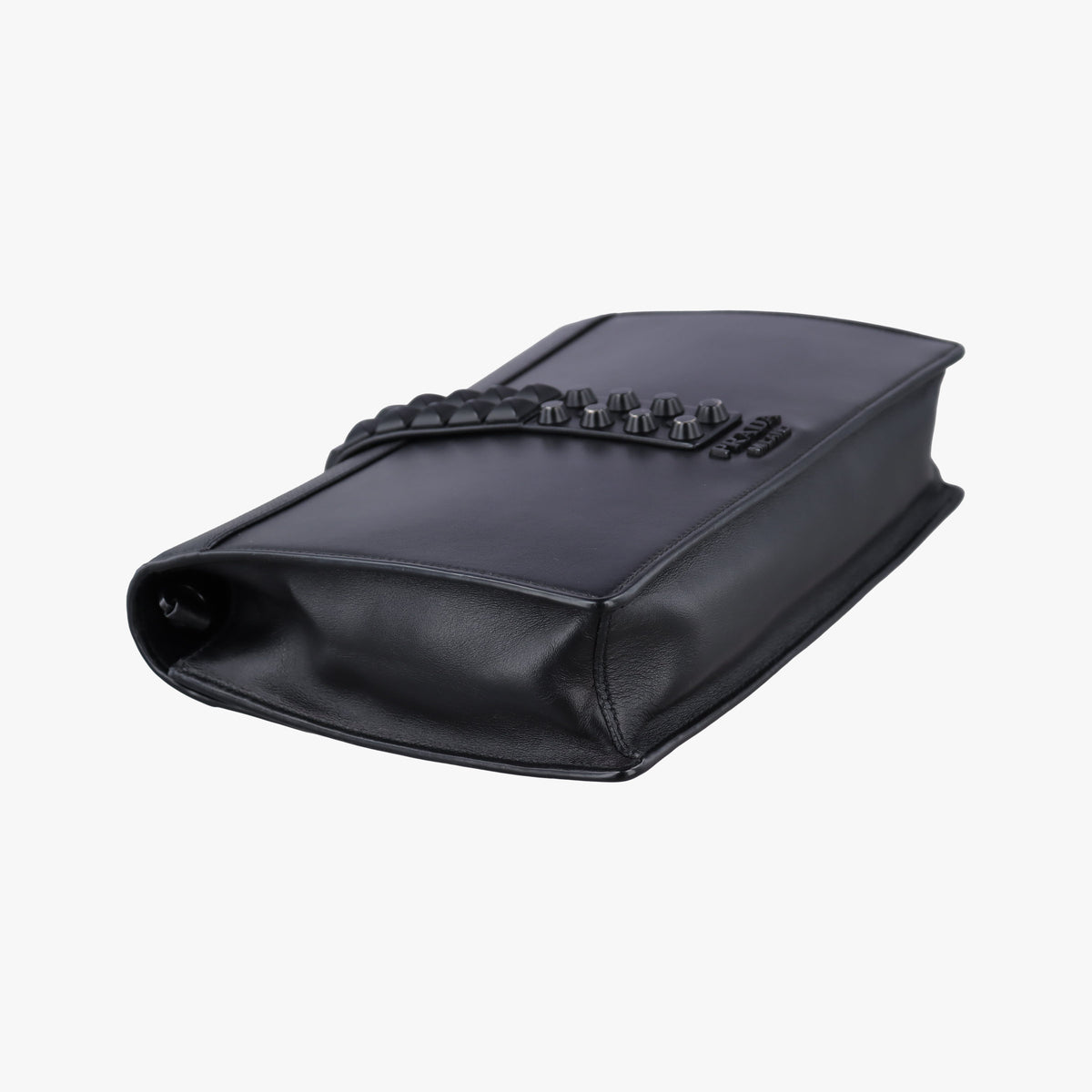 Secondhand Prada Electra Studded Black Leather 1BD120 shoulderbag | stylenewstar