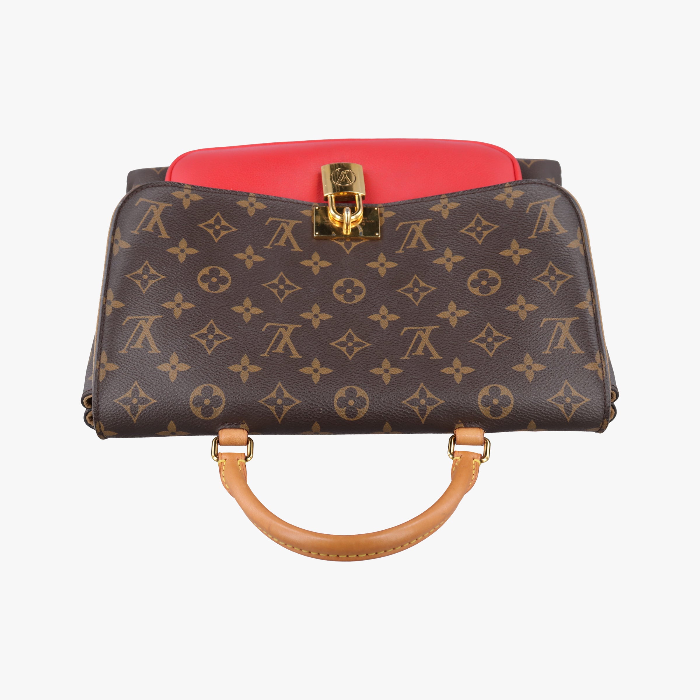 Vintage Louis Vuitton MARIGNAN Brown×COQUELICOT Monogram Canvas×calf leather M44544 shoulderbag | stylenewstar