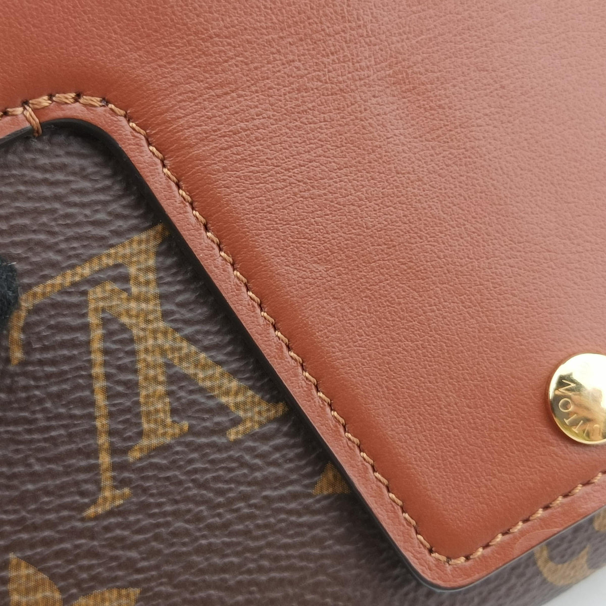 Pre-owned Louis Vuitton Padlock on strap Brown Monogram canvas×calf leather M80763 shoulderbag | stylenewstar