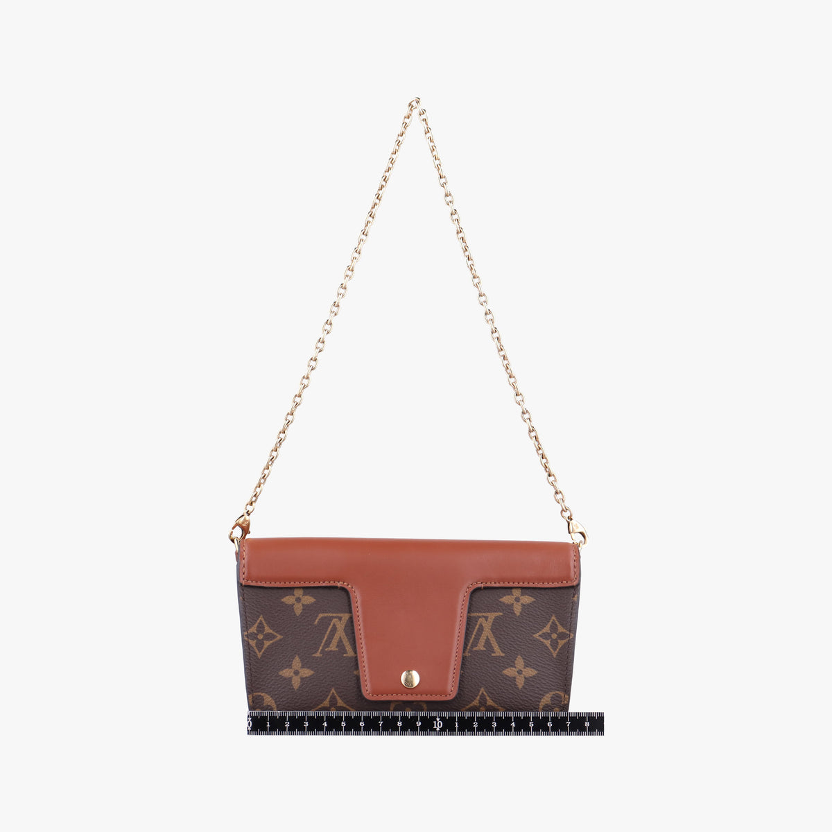 Pre-owned Louis Vuitton Padlock on strap Brown Monogram canvas×calf leather M80763 shoulderbag | stylenewstar