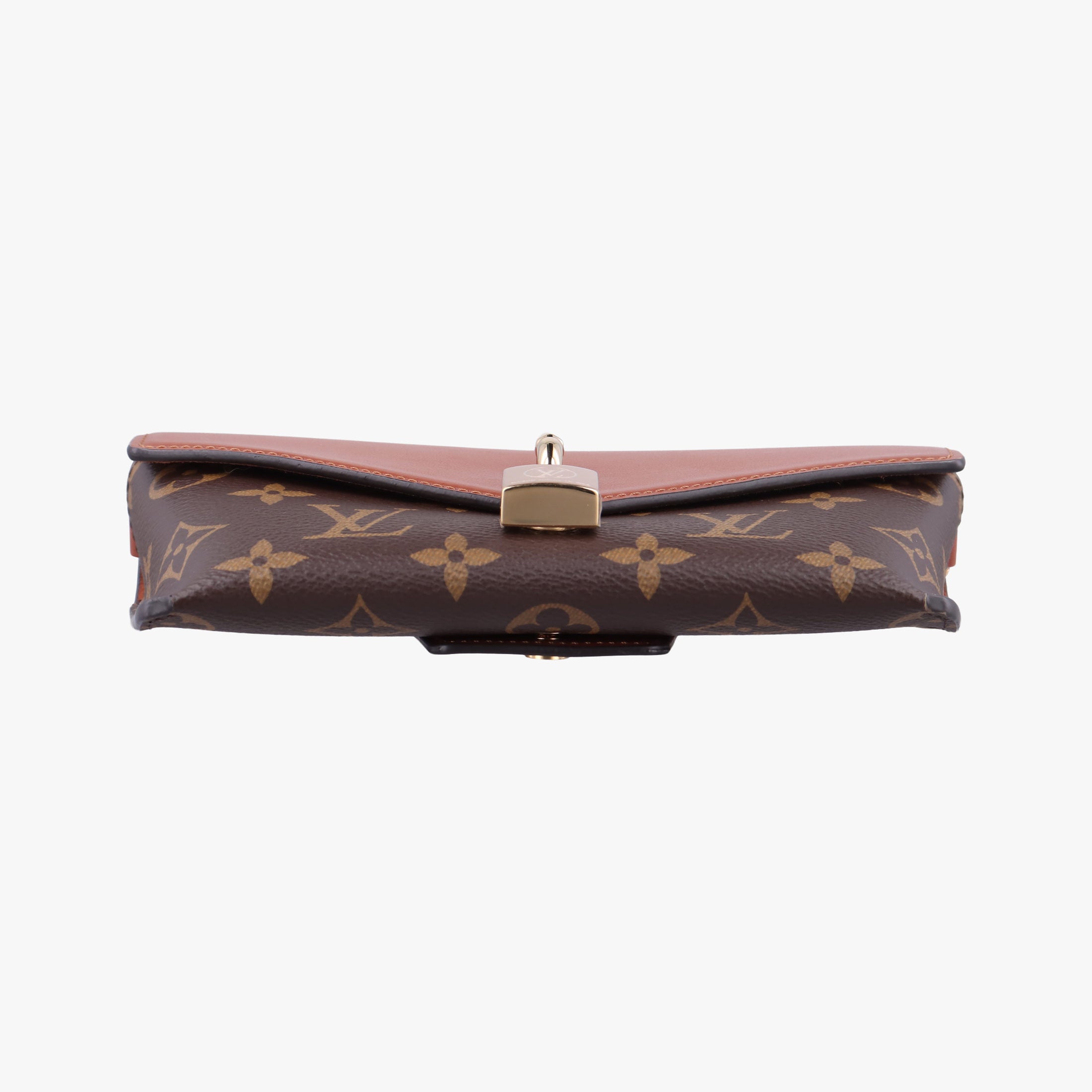 Pre-owned Louis Vuitton Padlock on strap Brown Monogram canvas×calf leather M80763 shoulderbag | stylenewstar