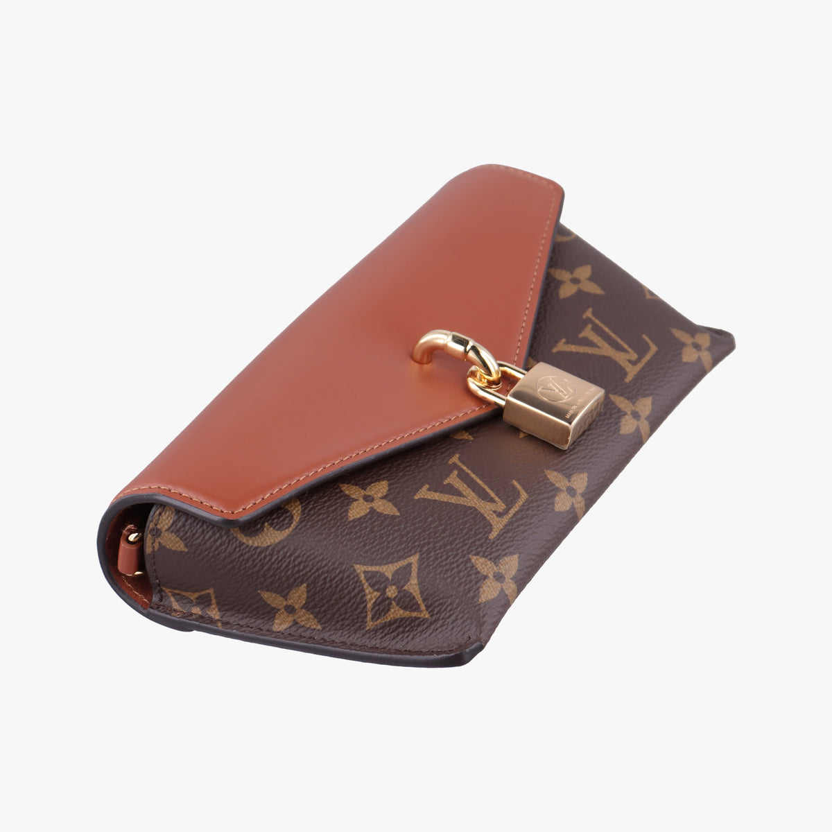 Pre-owned Louis Vuitton Padlock on strap Brown Monogram canvas×calf leather M80763 shoulderbag | stylenewstar