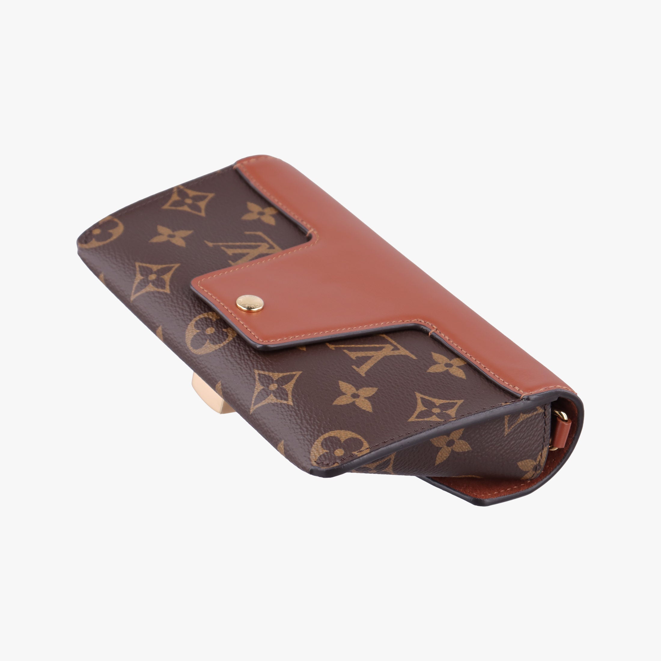 Pre-owned Louis Vuitton Padlock on strap Brown Monogram canvas×calf leather M80763 shoulderbag | stylenewstar