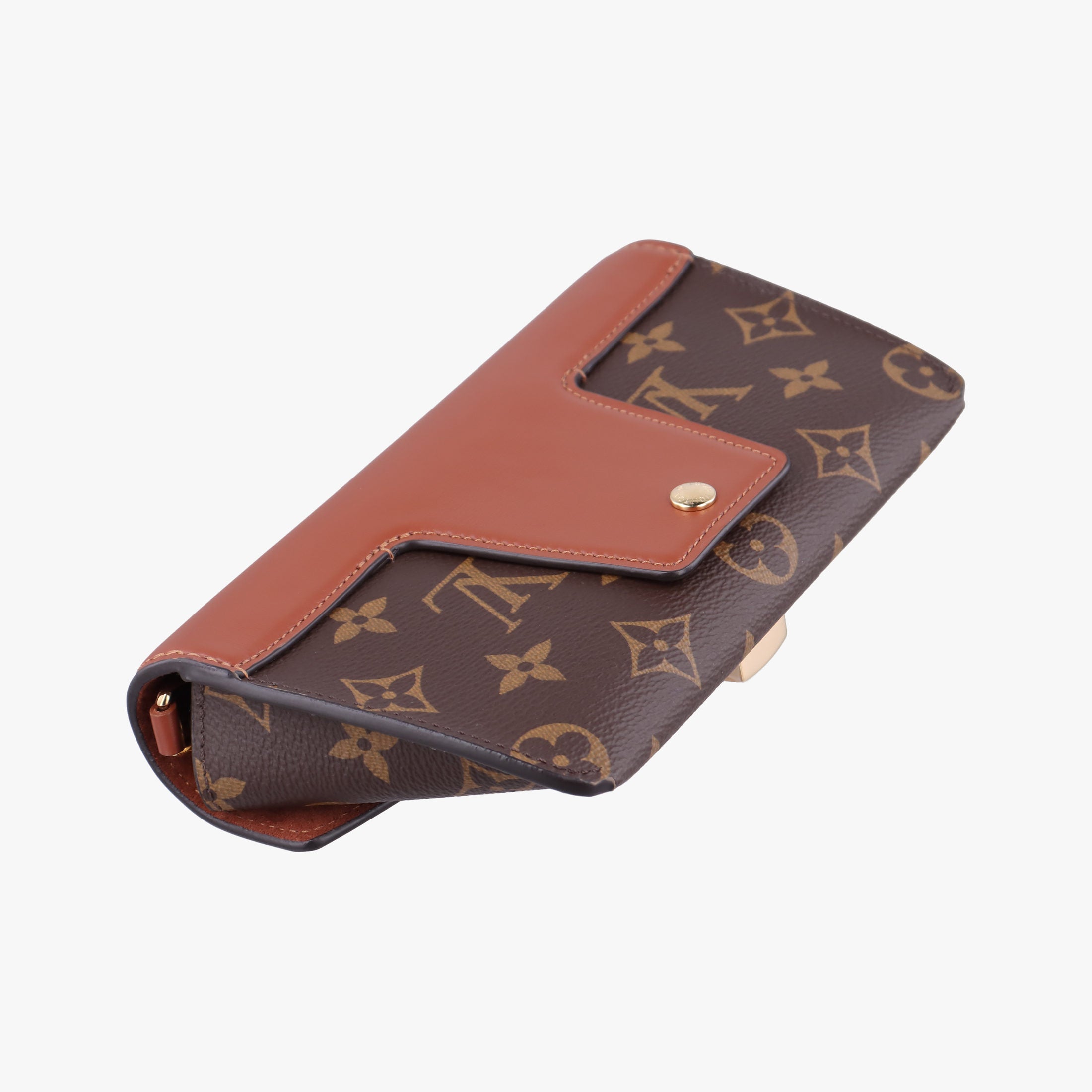 Pre-owned Louis Vuitton Padlock on strap Brown Monogram canvas×calf leather M80763 shoulderbag | stylenewstar