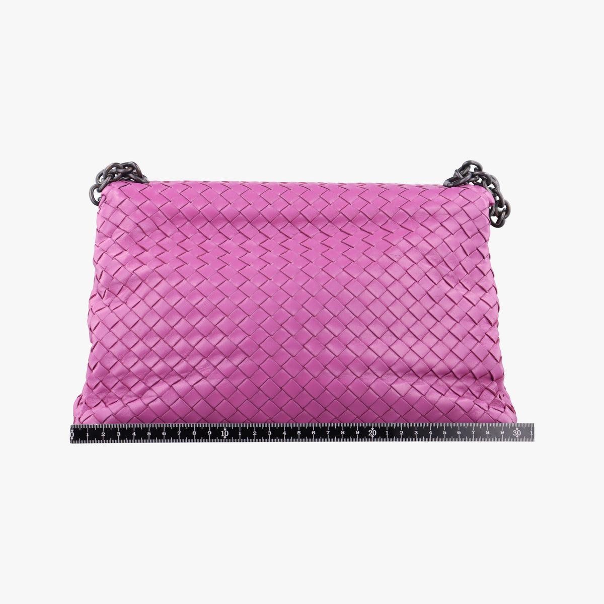 Pre-owned Bottega Veneta Intrecciato Olimpia Pink lambskin  shoulderbag | stylenewstar