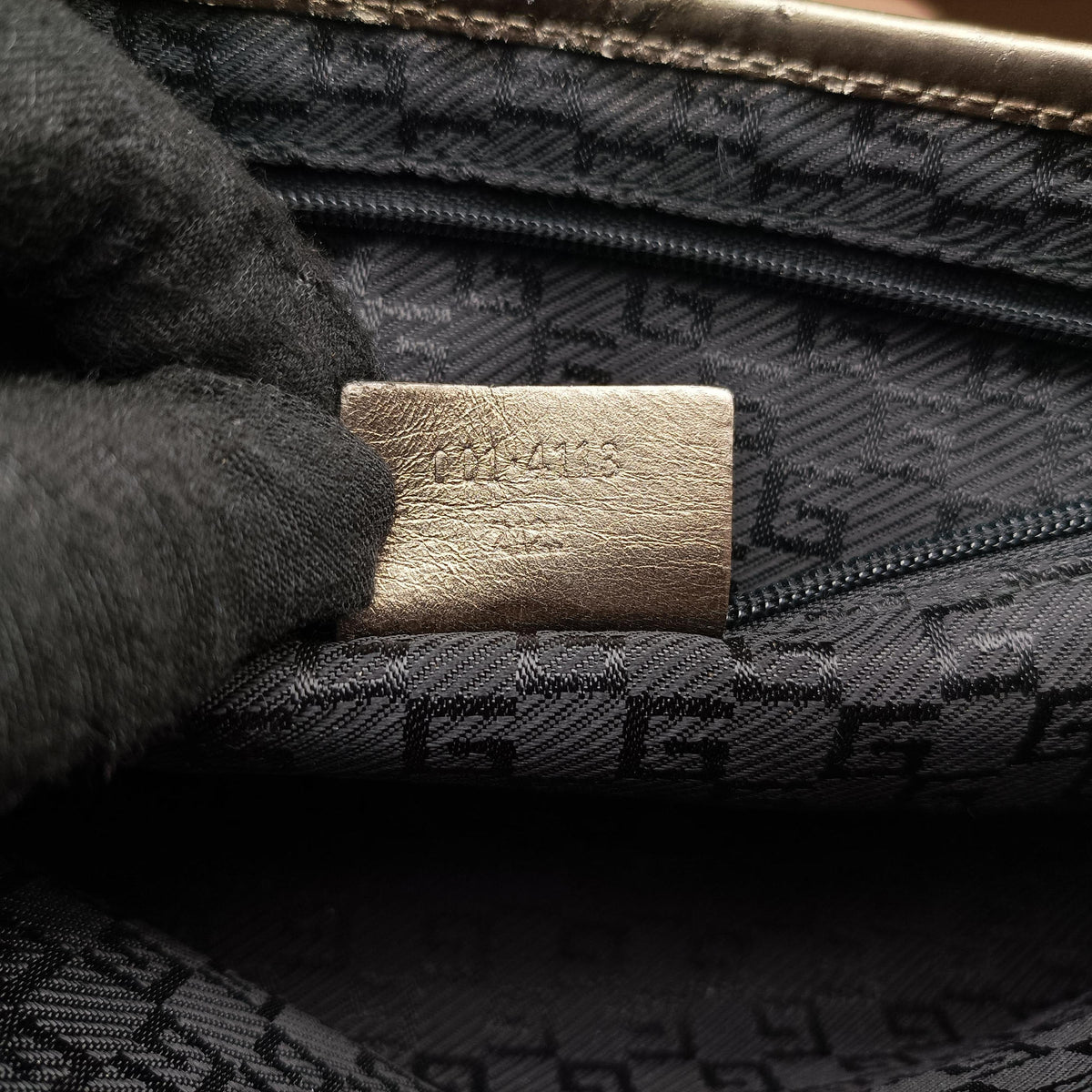 Secondhand Gucci tiger head Golden Leather 001.41 shoulderbag | stylenewstar