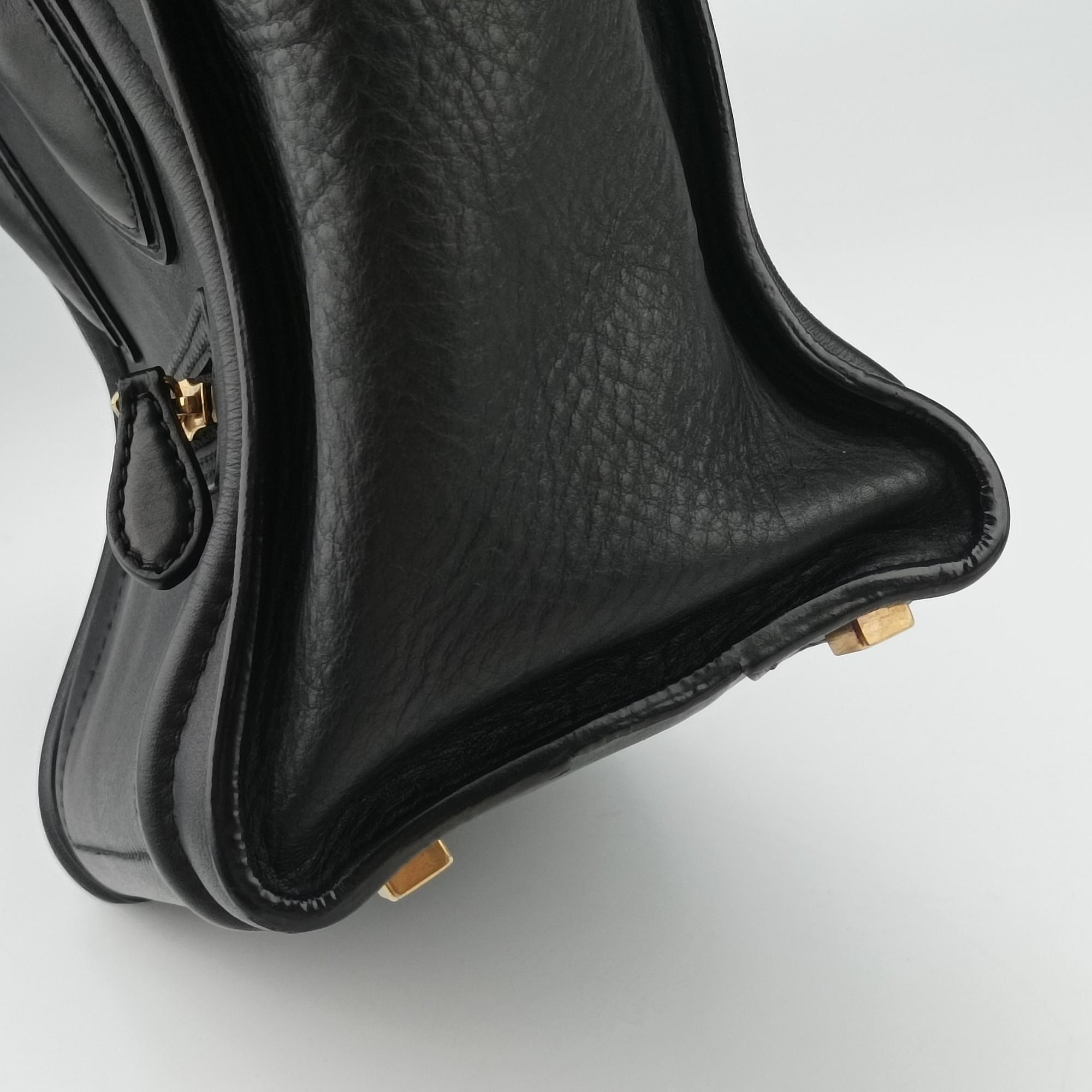 Pre-owned Celine Luggage Micro shopper Black Leather  handbag | stylenewstar