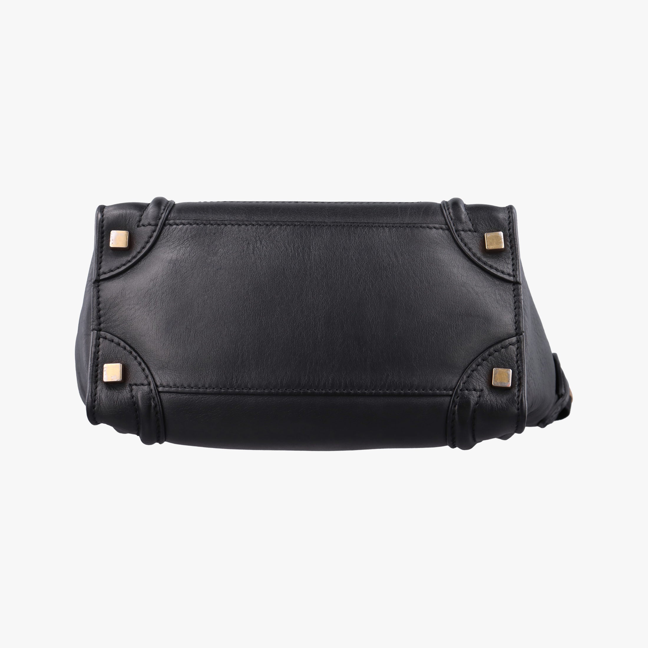 Pre-owned Celine Luggage Micro shopper Black Leather  handbag | stylenewstar
