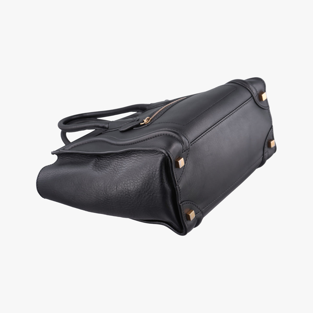 Pre-owned Celine Luggage Micro shopper Black Leather  handbag | stylenewstar