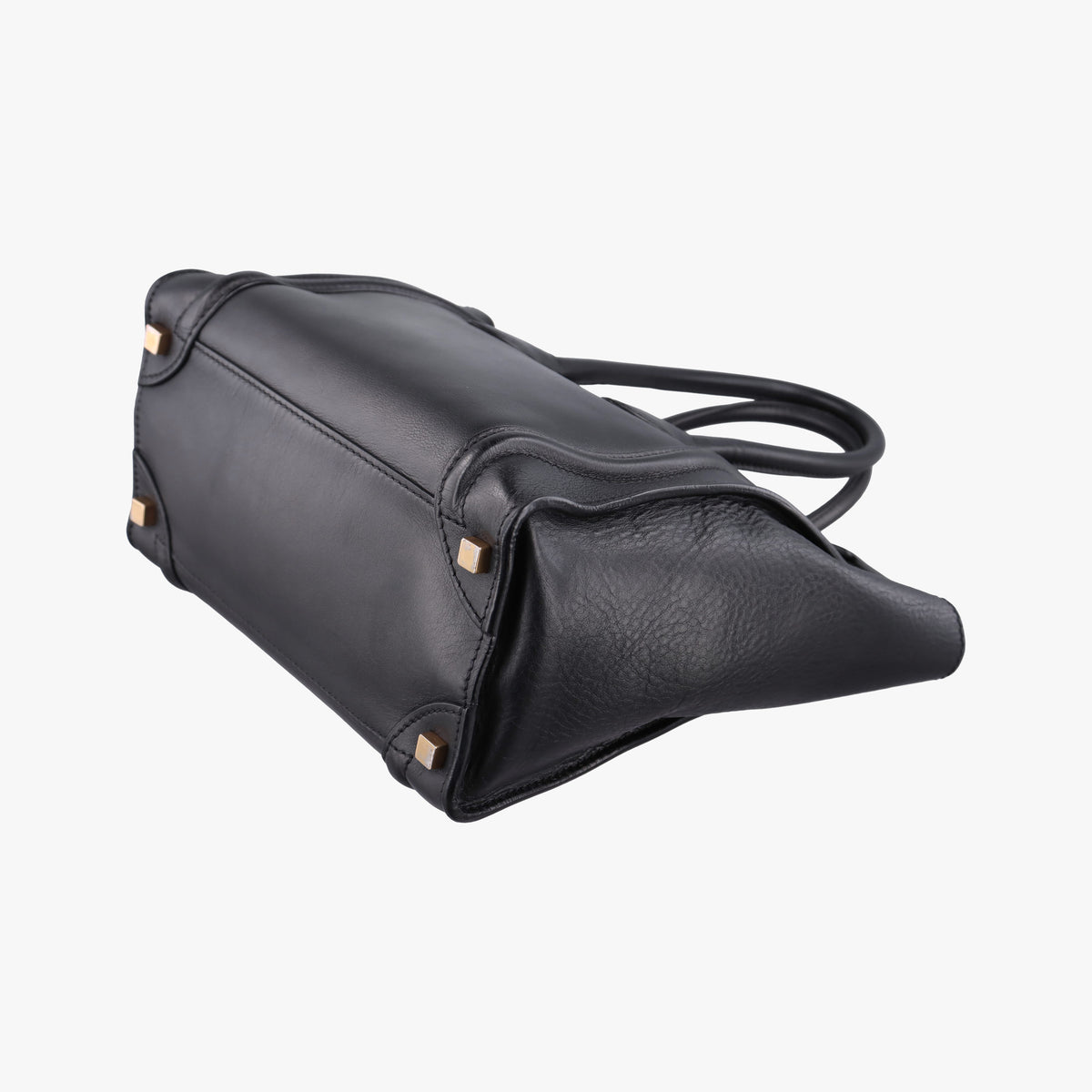 Pre-owned Celine Luggage Micro shopper Black Leather  handbag | stylenewstar